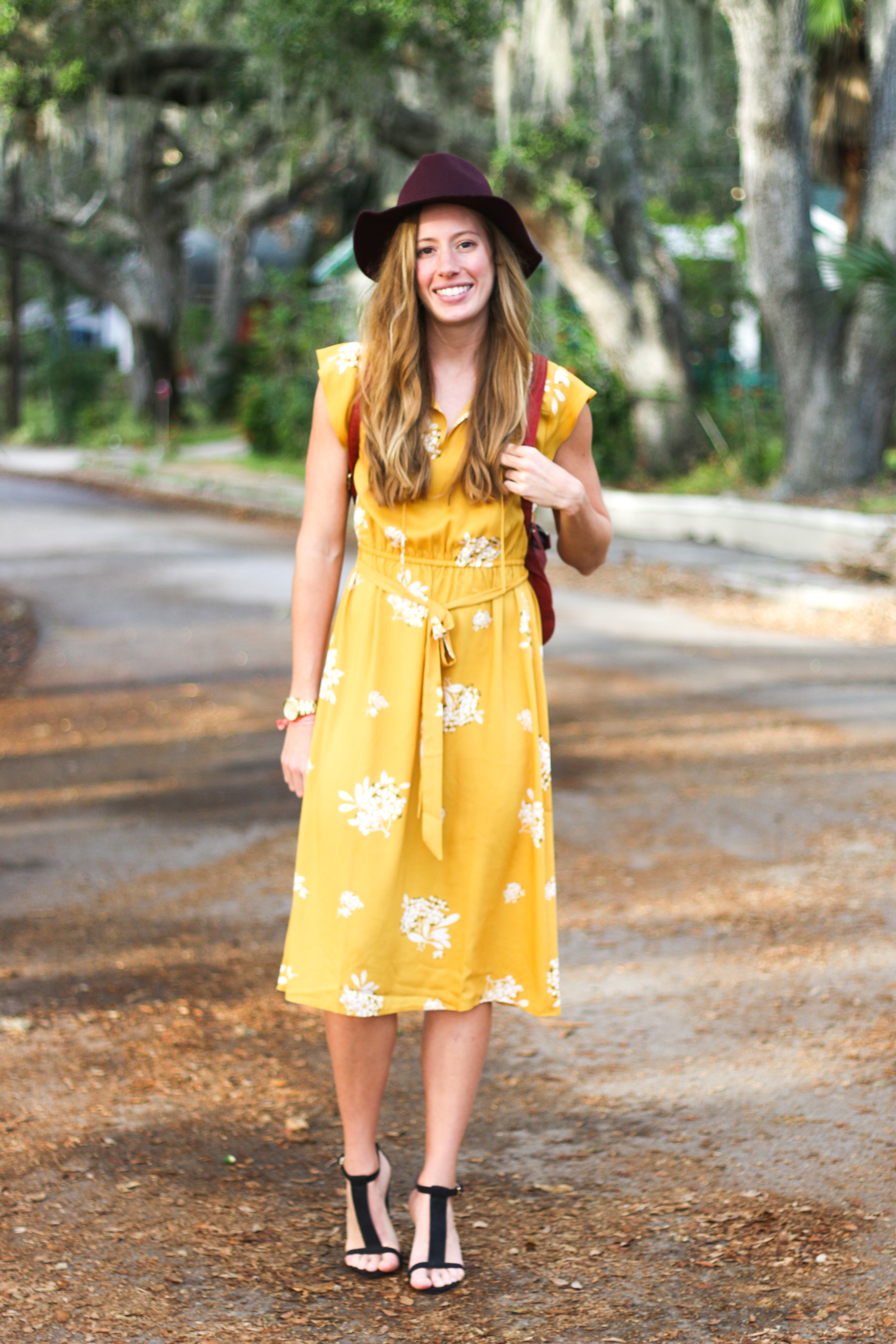 loft yellow floral dress