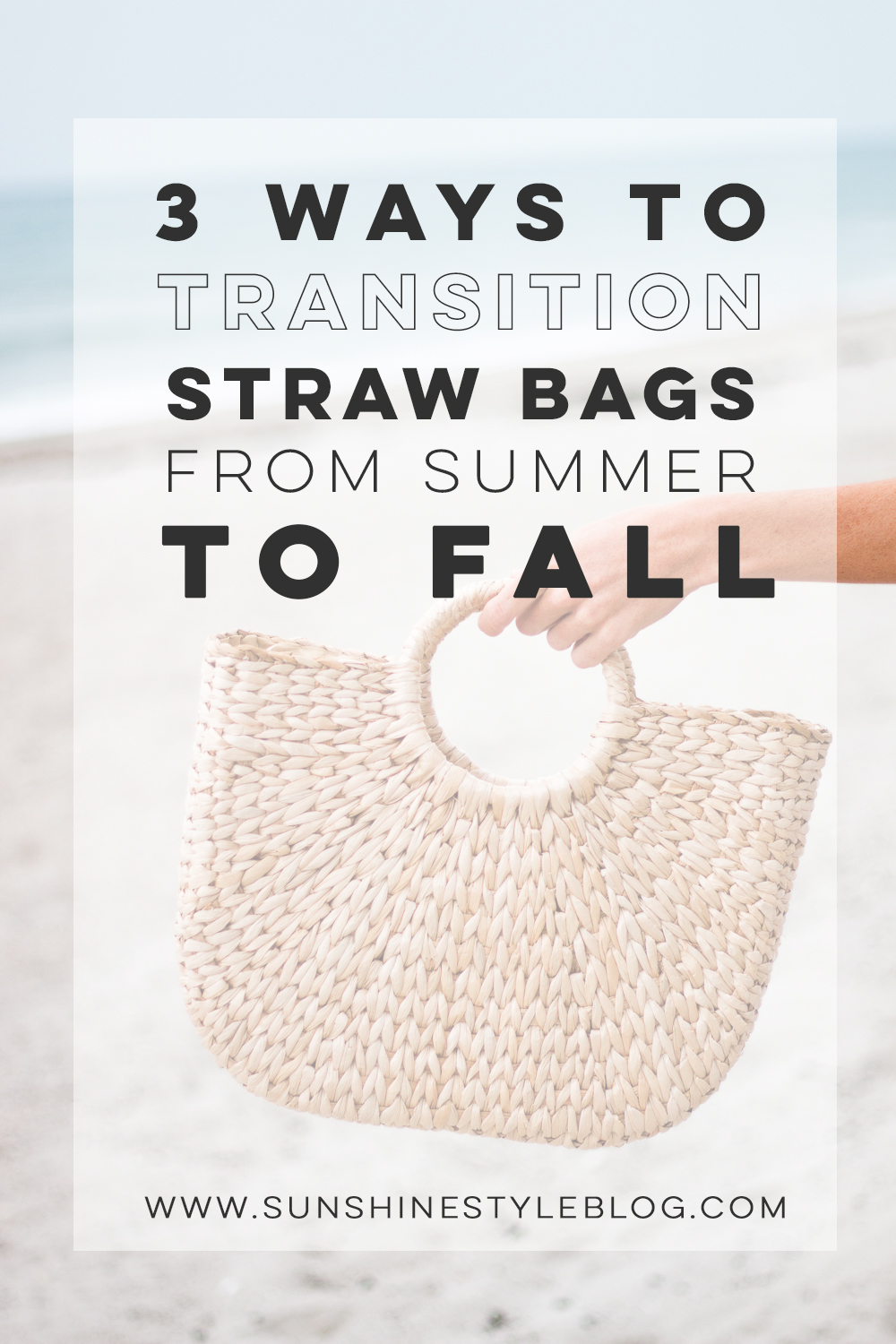 Straw bags fashion trend for winter