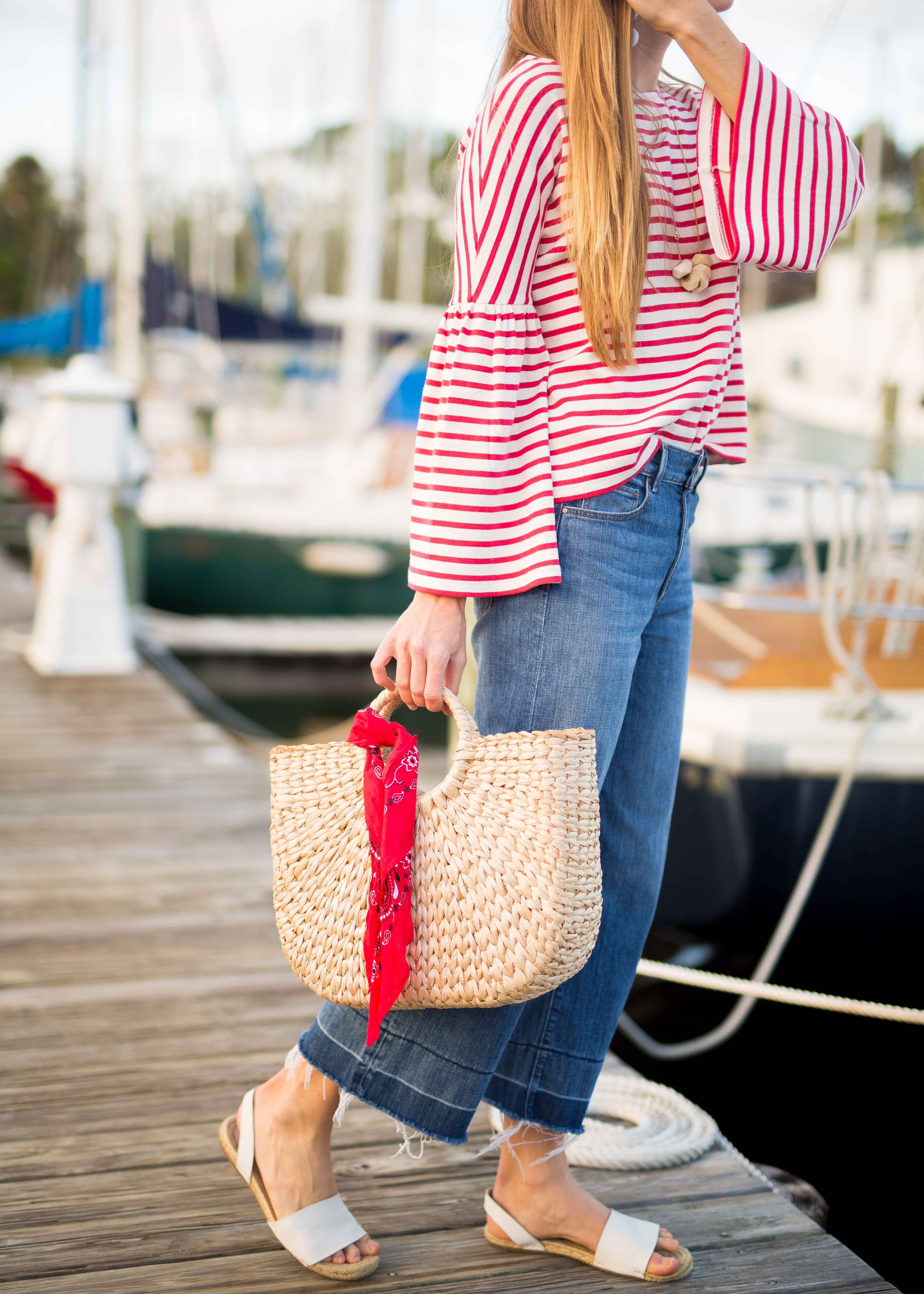 transitioning straw bags into fall