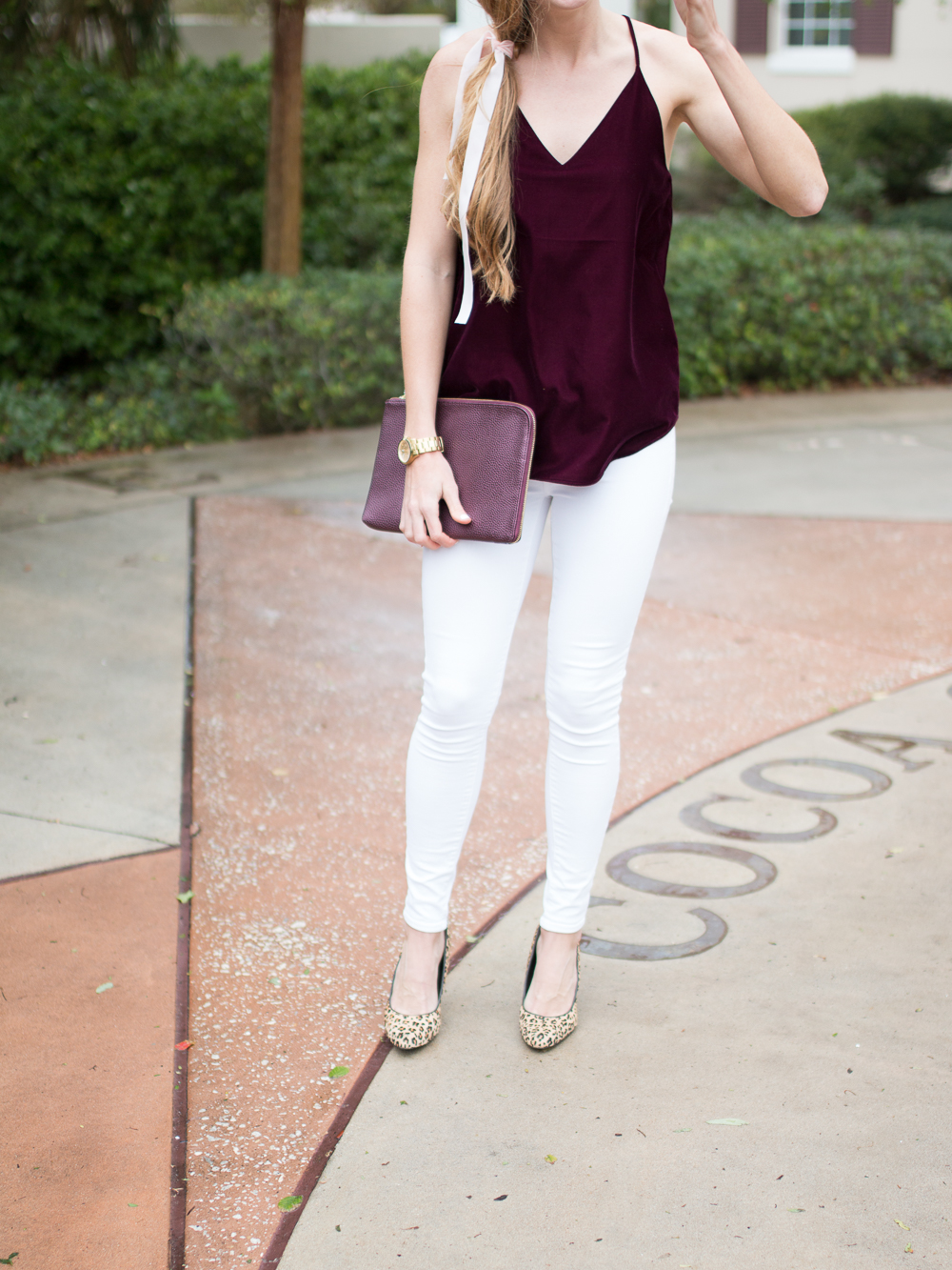 black velvet top outfit