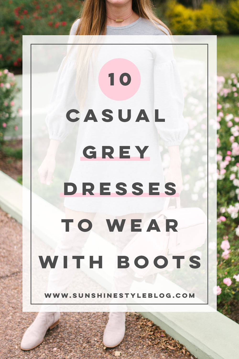 10 Simple Dresses to Wear with Boots, Cold Weather Outfit Inspiration, Fall Outfit Inspiration | Sunshine Style