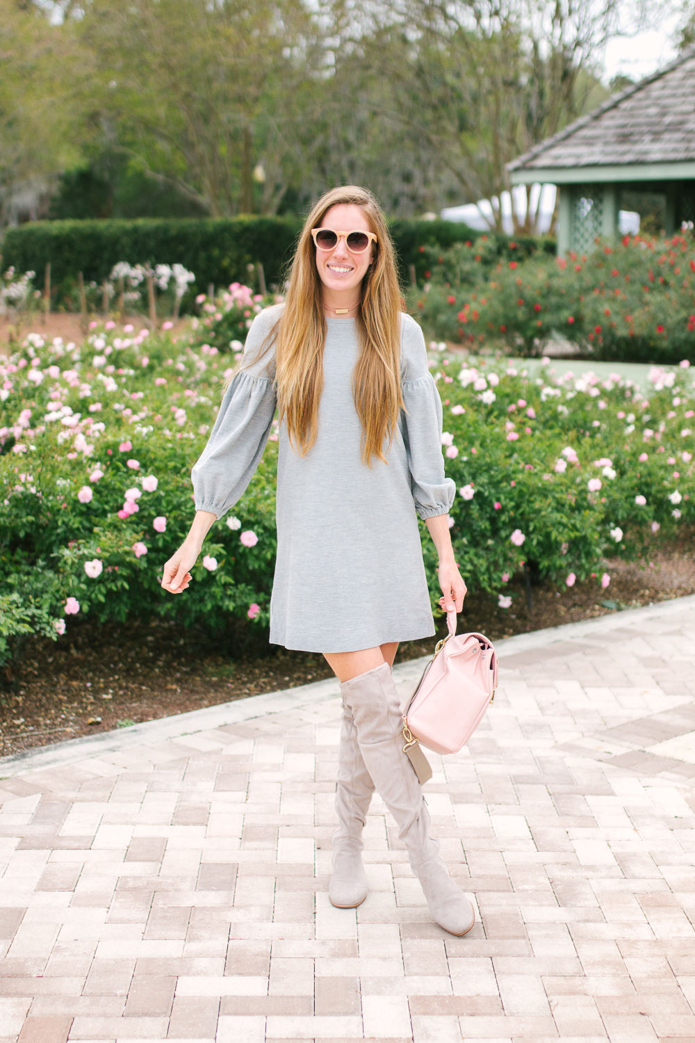 10 Simple Dresses to Wear with Boots, Cold Weather Outfit Inspiration, Fall Outfit Inspiration | Sunshine Style