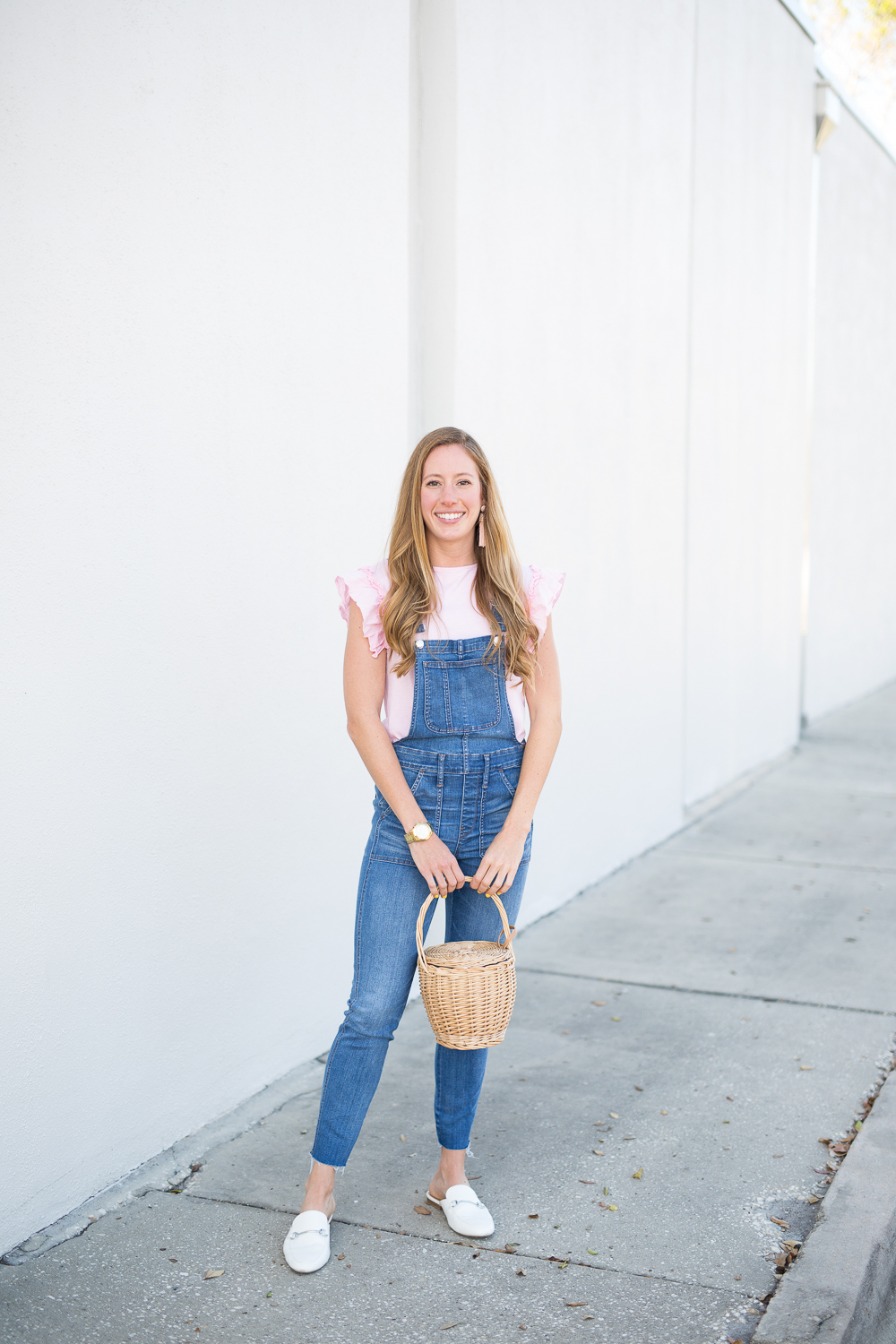 5 Way to Style Overalls in the Spring - fashion blogger wearing Madewell overalls