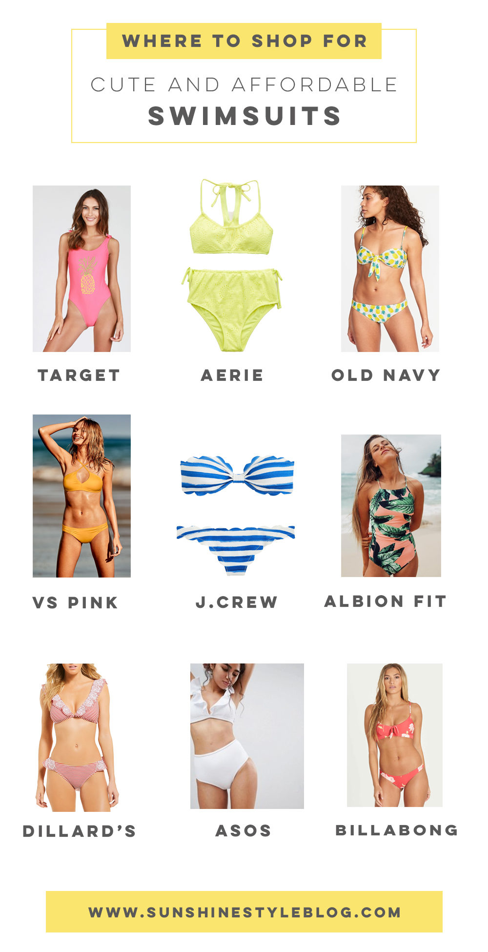 Swimsuit Shopping Guide: Where to Shop for Cute and Affordable Swimsuits