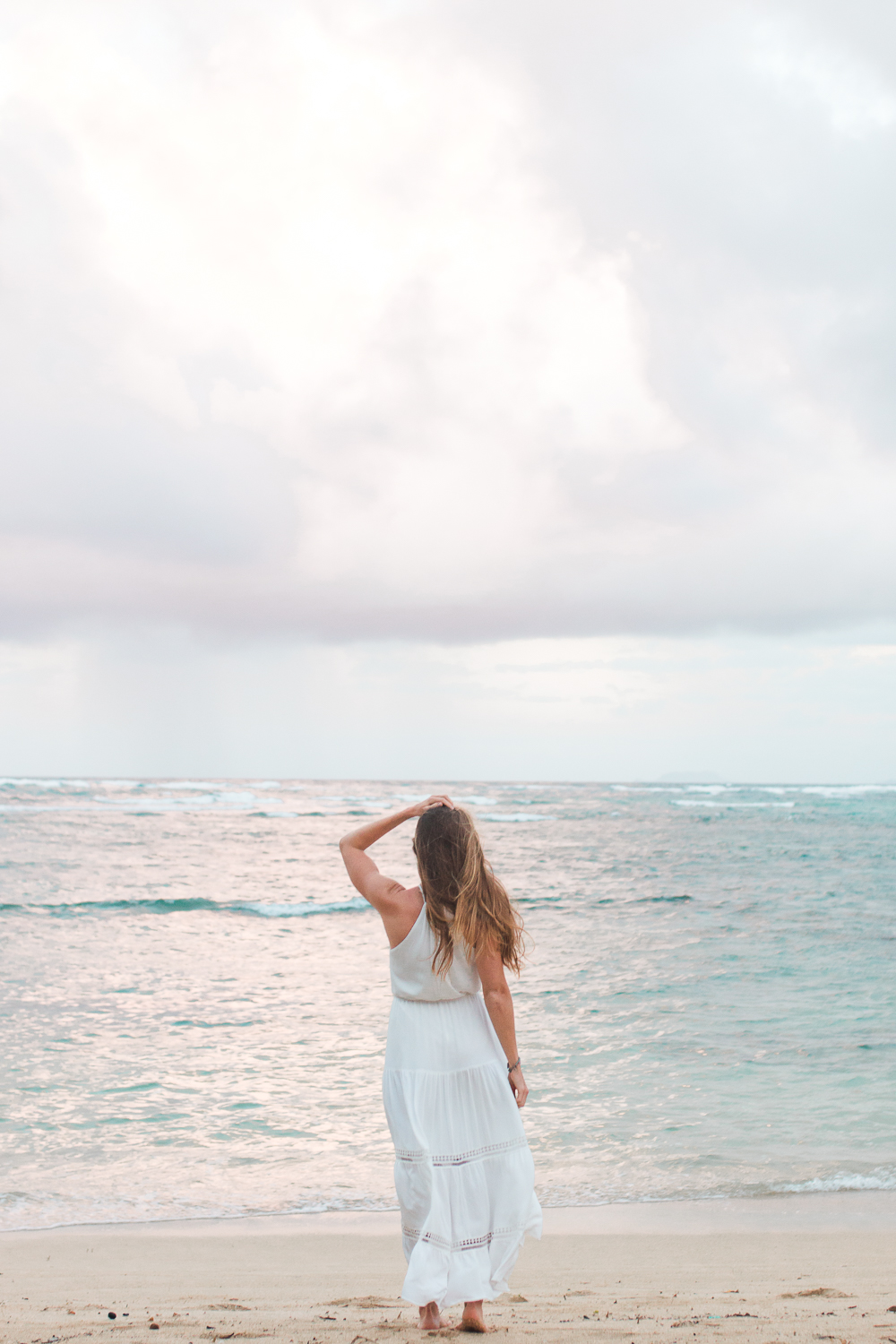 White dress hotsell beach photoshoot