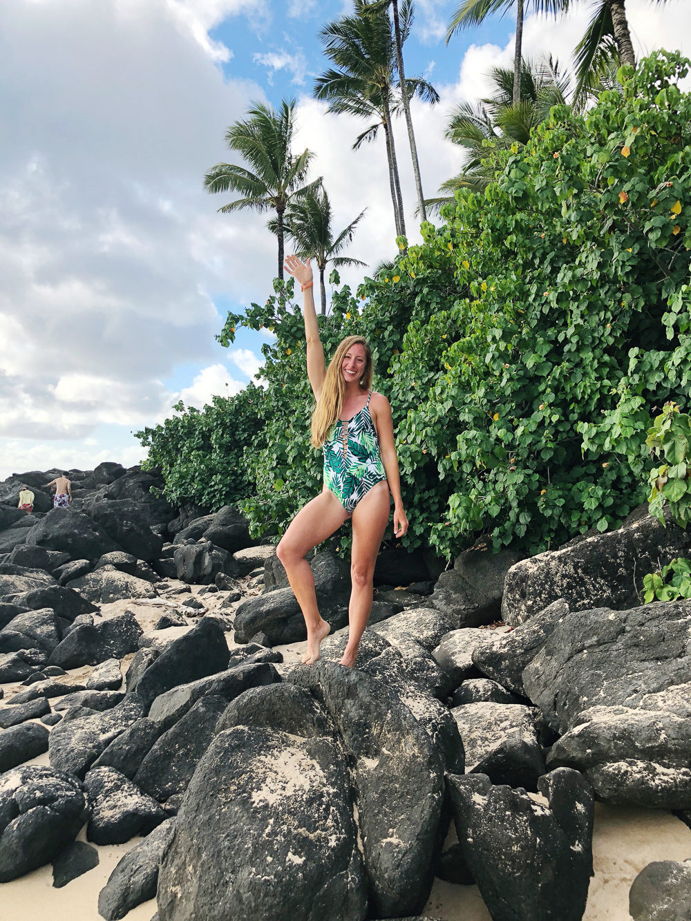 One Piece Swimsuits That Are Fun and Flattering | Sunshine Style, Wearing a Target One Piece Swimsuit on the North Shore in Oahu, Hawaiii