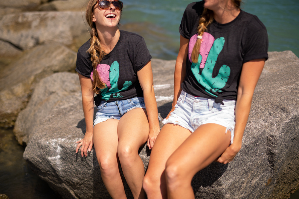 Fun in the Sun with Hello Apparel | Hello Apparel T-Shirt | Beach Day Outfit Inspiration | What to Wear to the Beach - Sunshine Style