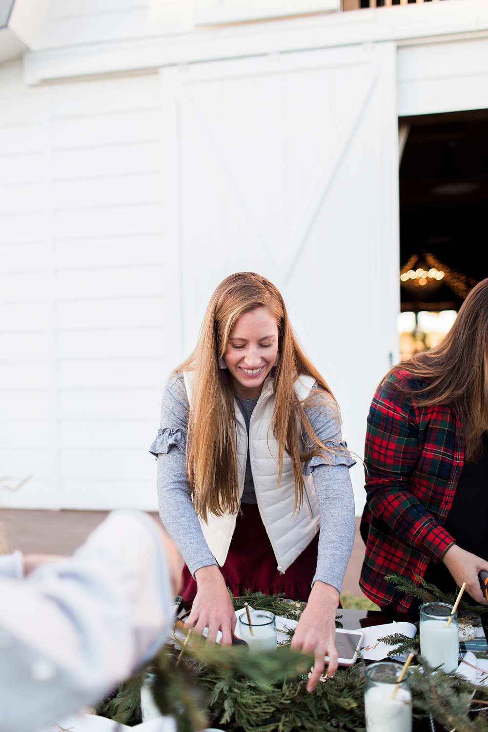 How to Make a Christmas Wreath | Space Coast Florida Sterling Stables | Winter Outfit Inspiration | Central Florida Blogger and Influencer Meetup