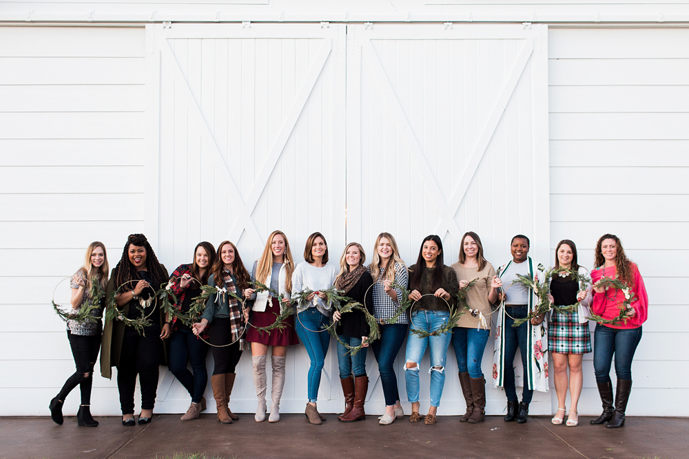 How to Make a Christmas Wreath | Space Coast Florida Sterling Stables | Winter Outfit Inspiration | Central Florida Blogger and Influencer Meetup