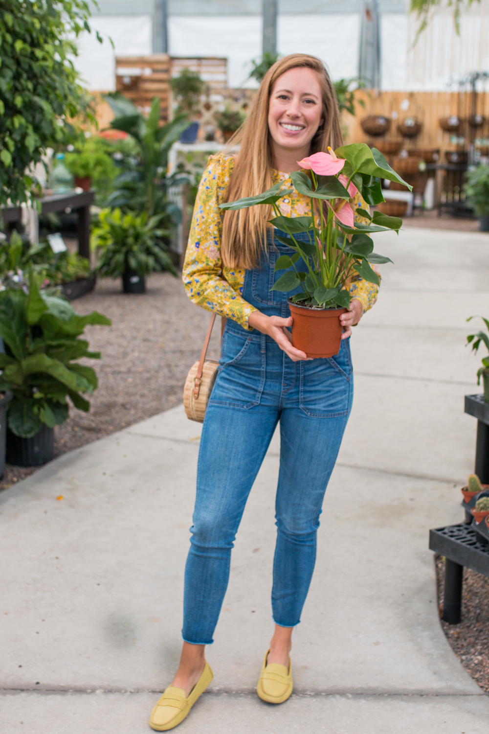 How to Style Overalls / What to Wear in the Spring / Cute Spring Outfits / How to Style Loafers / Pretty Outfits / Preppy Style / Spring Floral Tops / Eastland Loafers - Sunshine Style