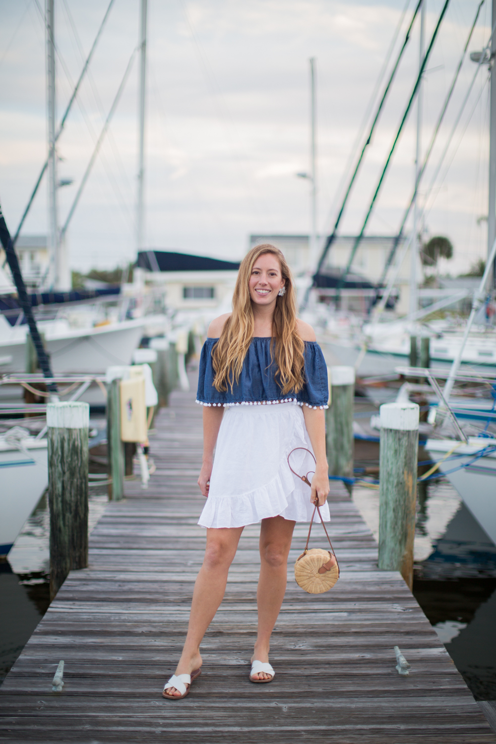 What to Wear on a Summer Beach Vacation | Summer Beach Outfit Idea | Beach Vacation Outfit | Cruisewear | What to Pack for your Summer Beach Vacation | Beachwear for Women - A Nautical Inspired Summer Beach Outfit by Katie McCarty of Sunshine Style