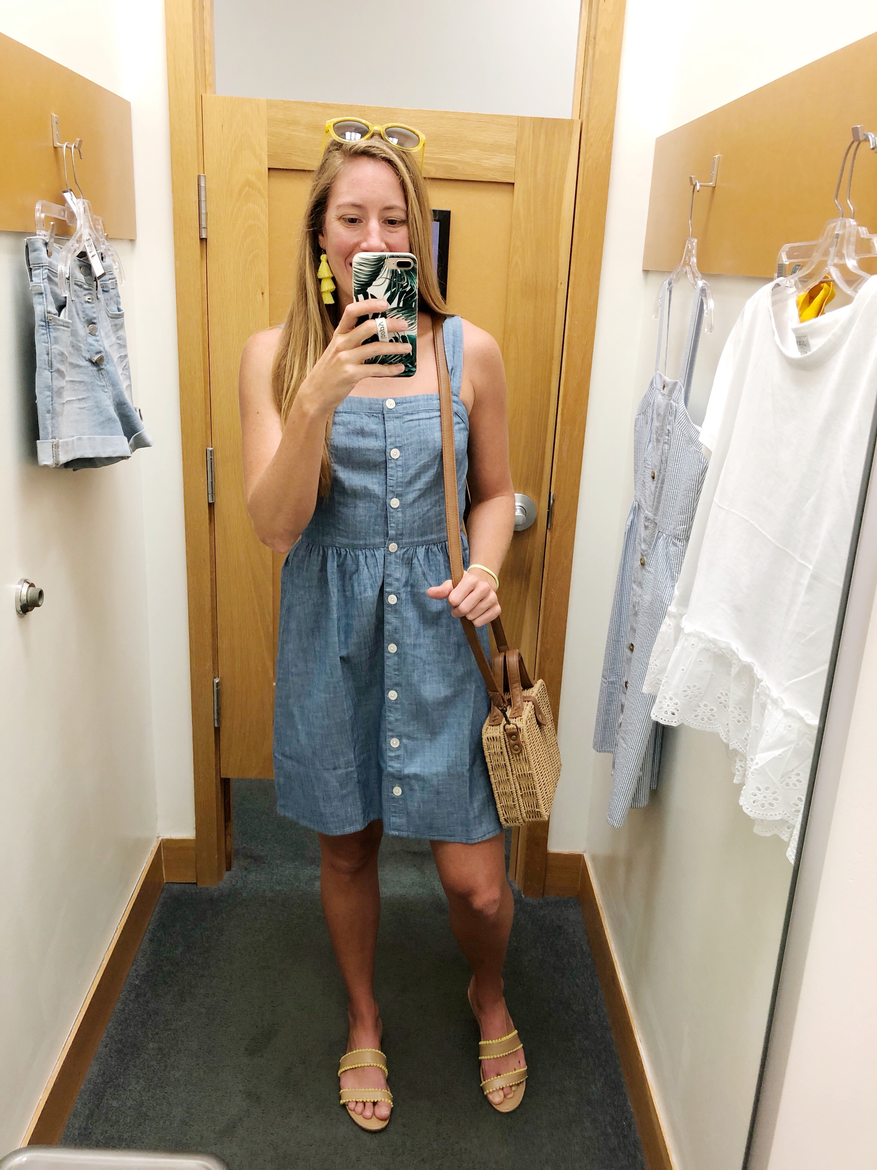 J crew sale factory denim dress