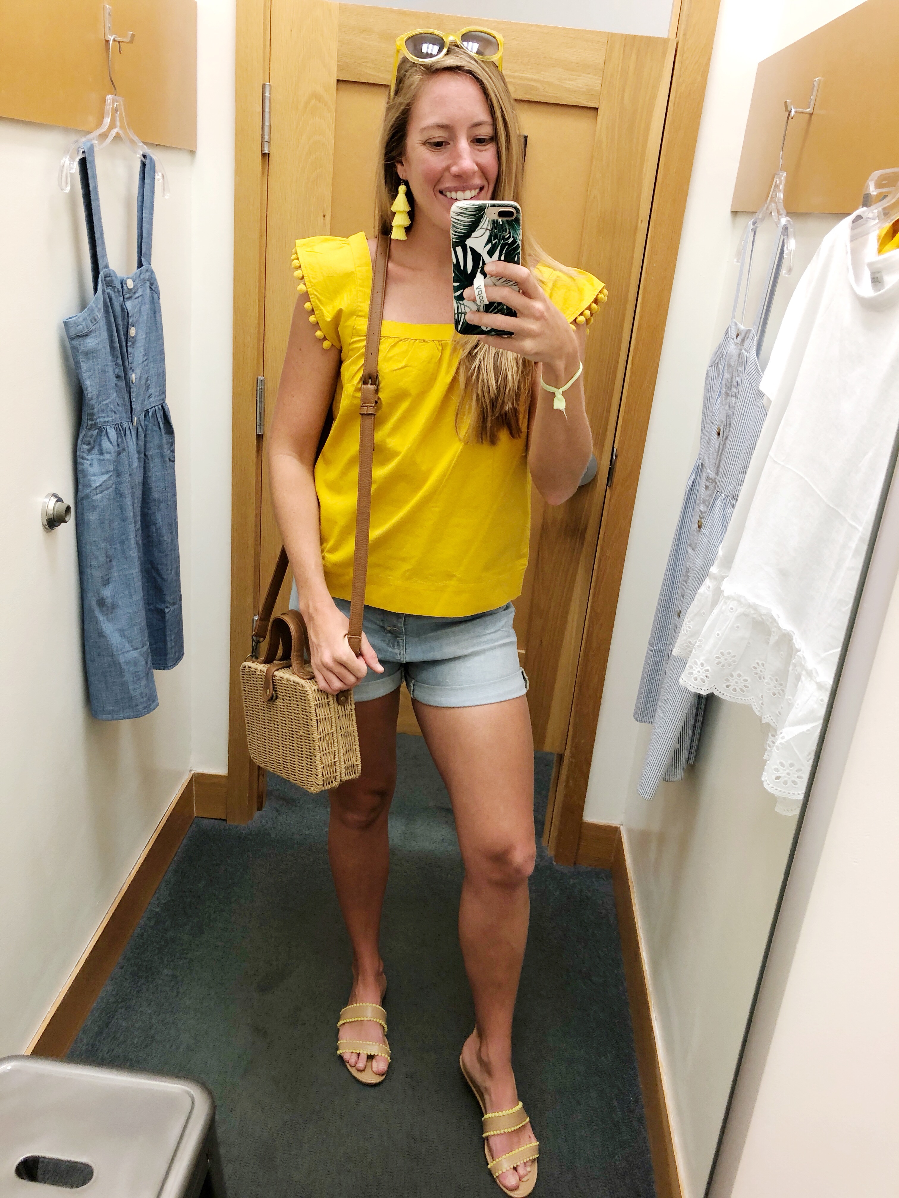 J crew cheap yellow shorts