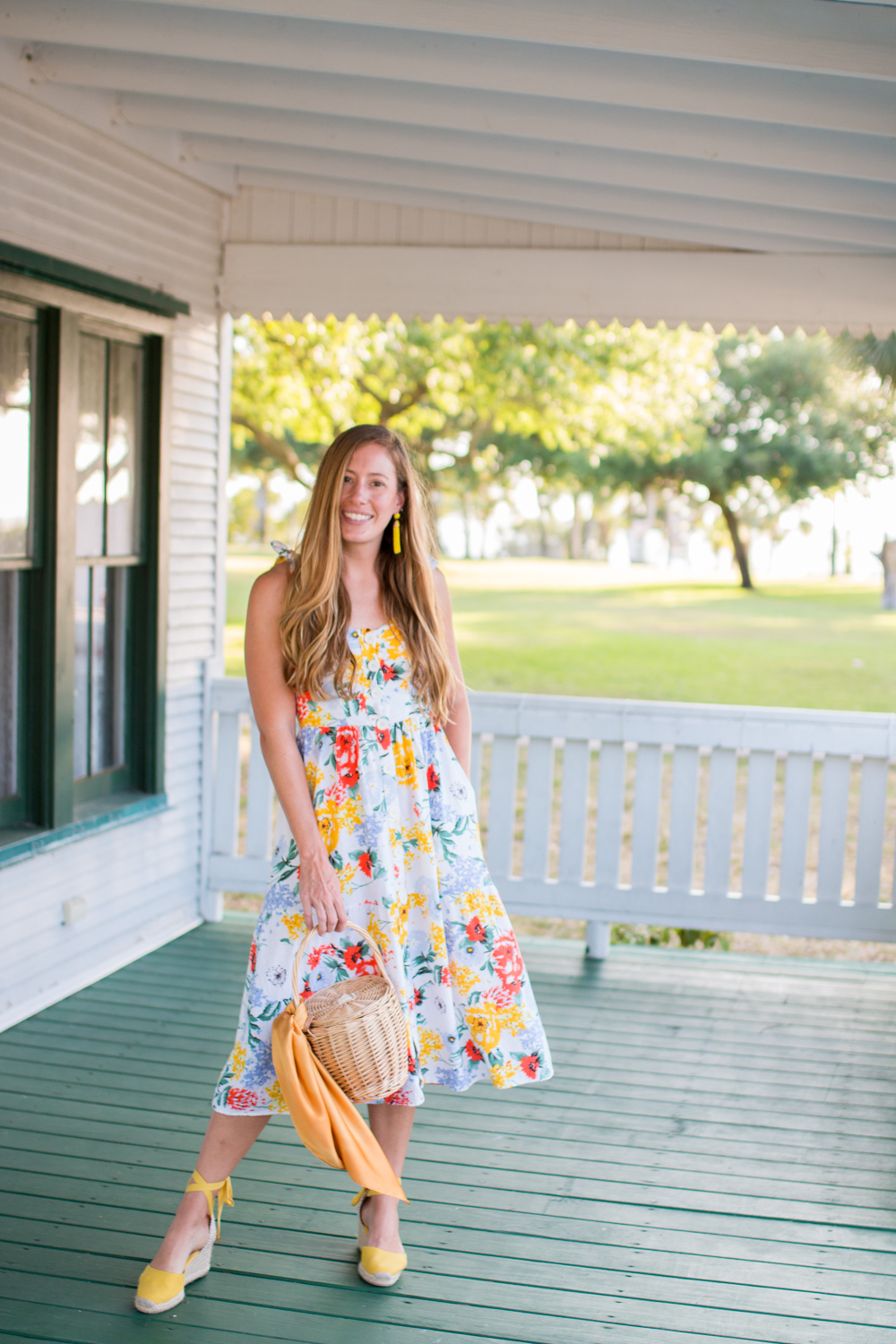 Floral Midi Dress for Summer - Sunshine Style