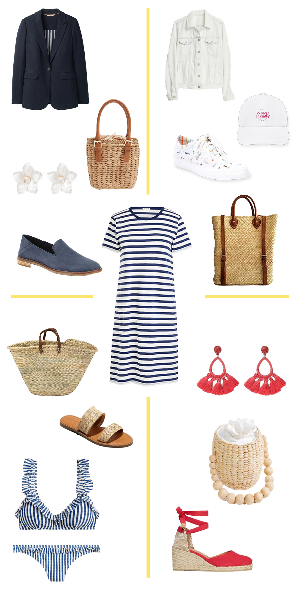 How to Style a J.Crew Striped T-Shirt Dress Four Ways - Sunshine Style