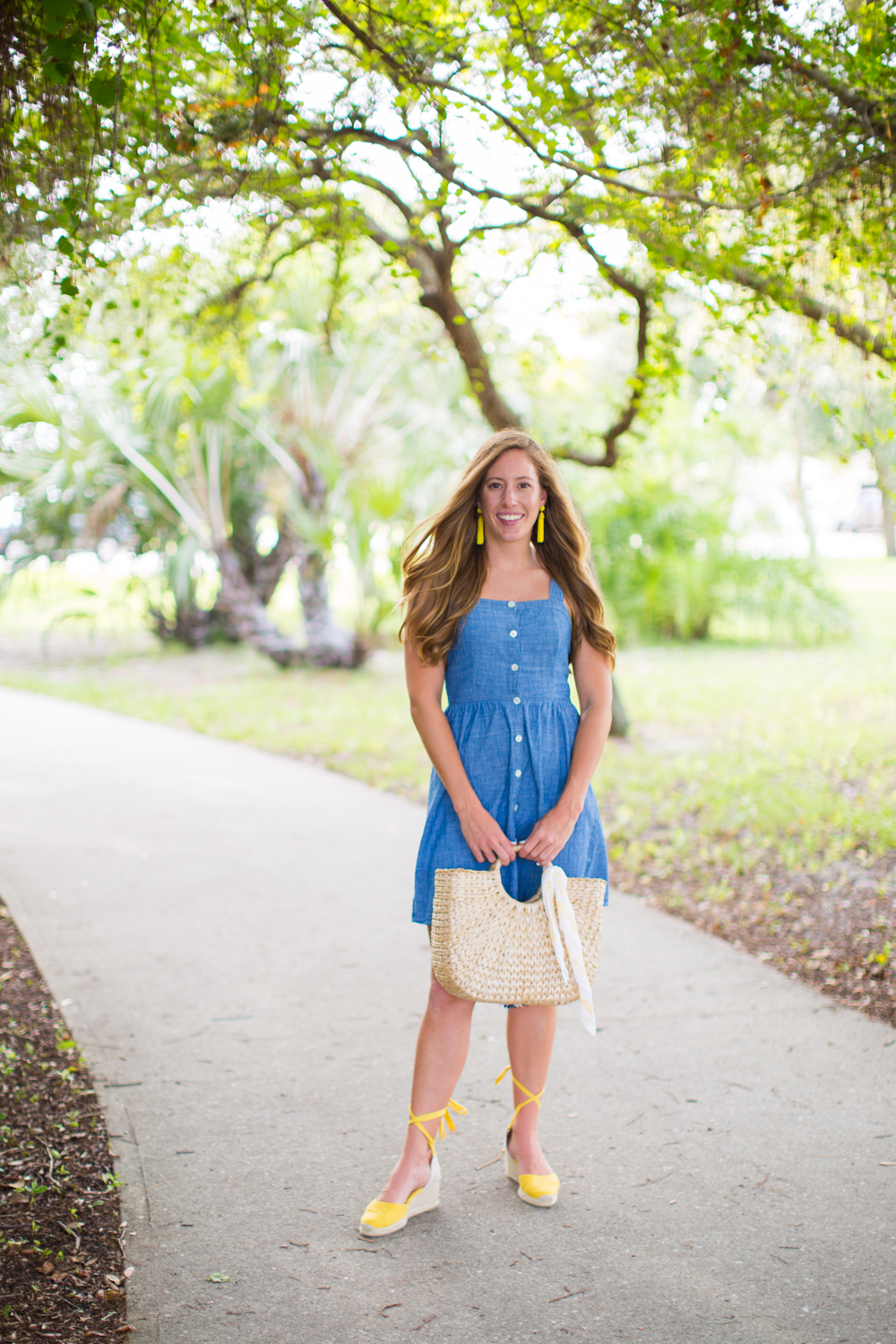 Affordable Chambray Button Up Dresses for Summer, J.Crew Button Up Dress - Sunshine Style, A Florida Fashion Blog