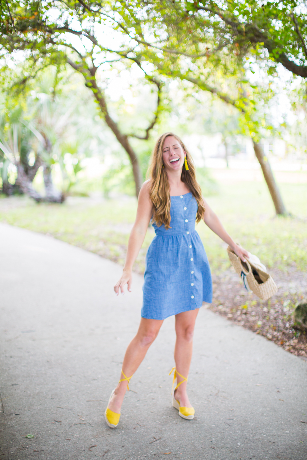 J crew outlet factory chambray dress