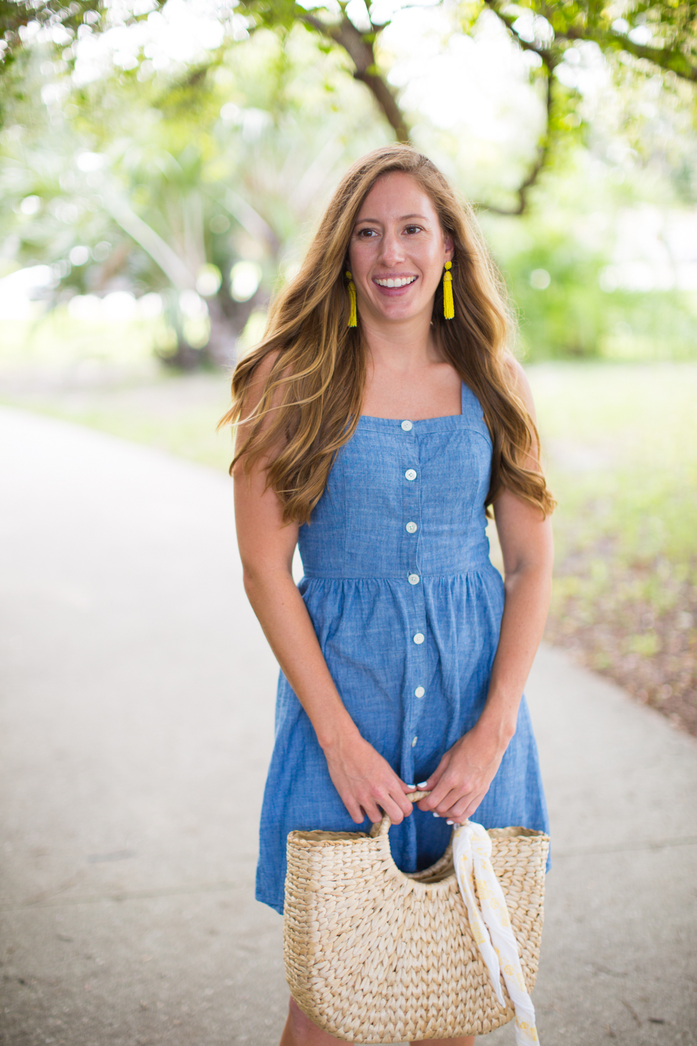 Affordable Chambray Button Up Dresses for Summer, J.Crew Button Up Dress - Sunshine Style, A Florida Fashion Blog