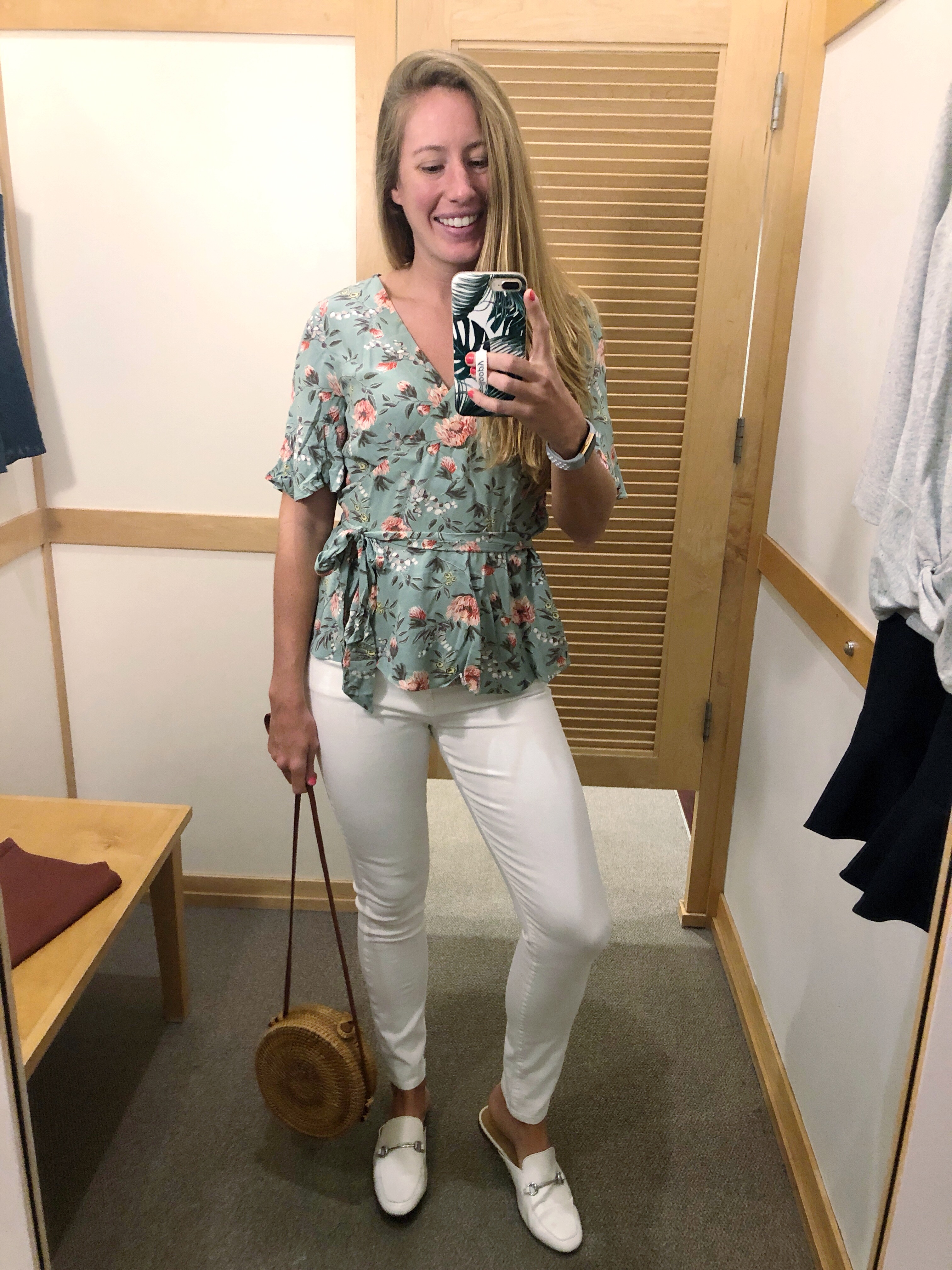 Loft floral store wrap top