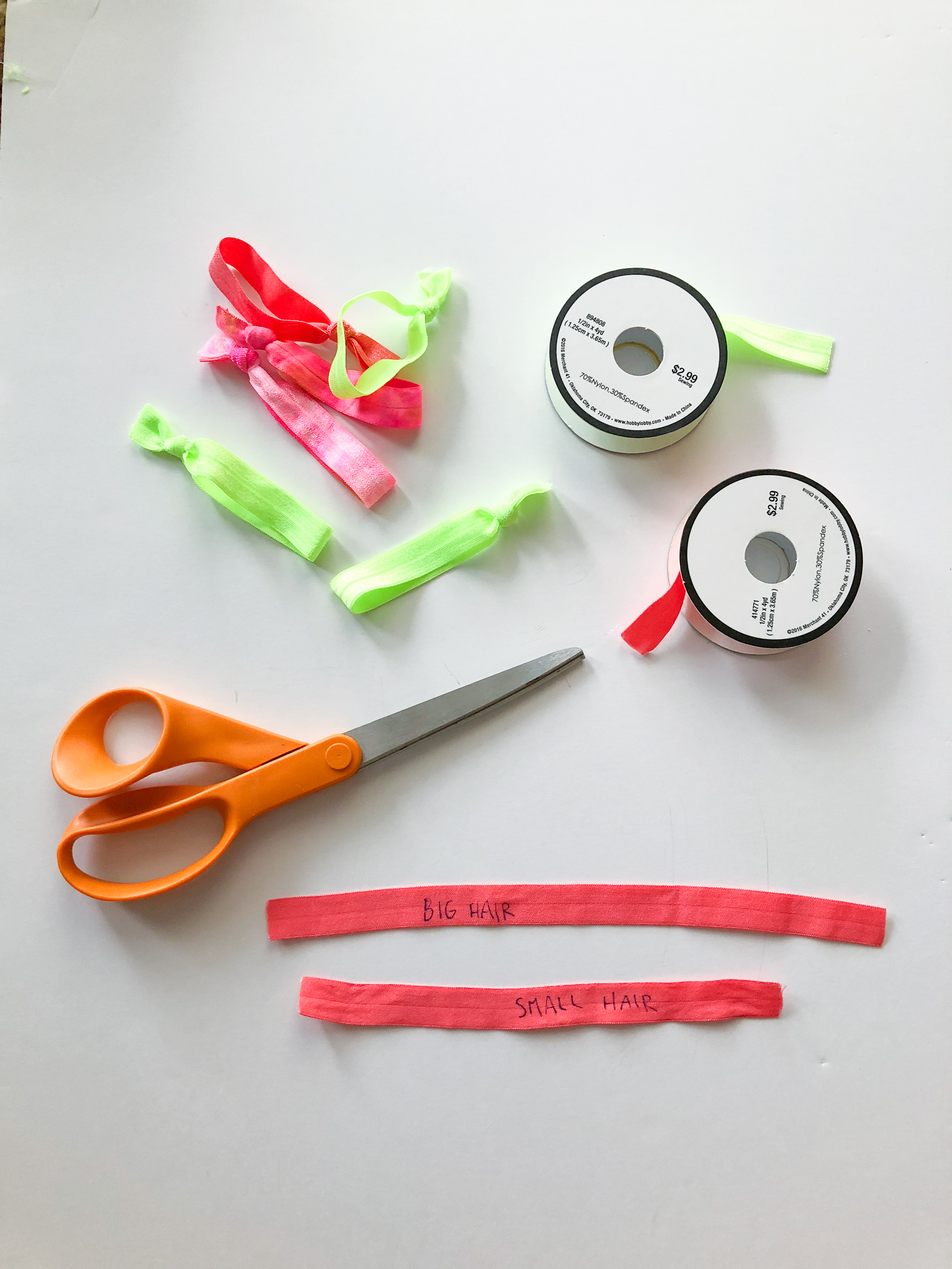 How to Make No-Crease Elastic Hair Ties - Sunshine Style