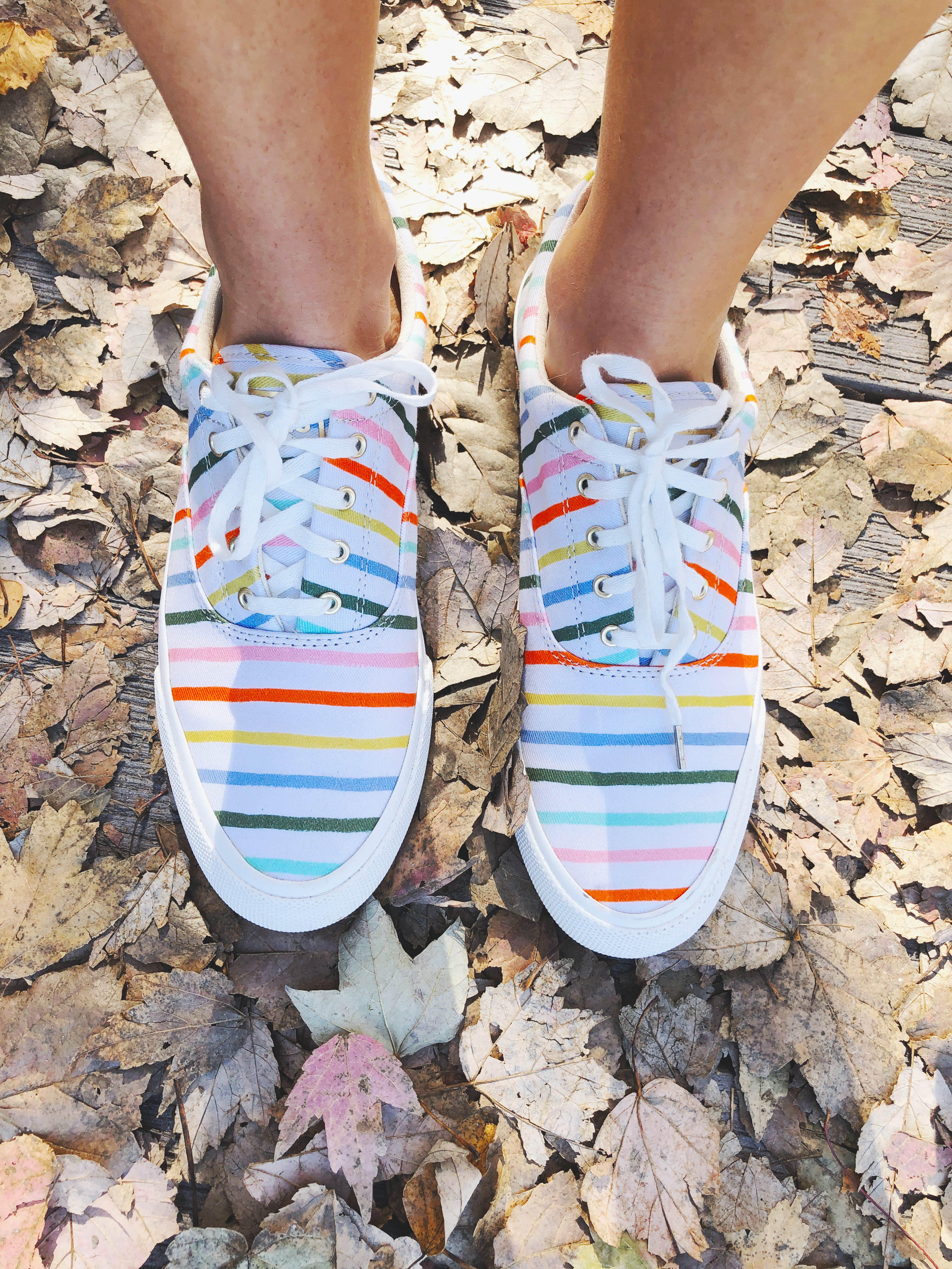 Rifle Paper Co. X KEDS Shoes / What to Wear for Outdoor Adventures / Keds Sneaker / Rifle Paper Co. for Keds Striped Sneaker / Outdoor Adventure Activity / Bike Ride Trail / Pink Puffer Jacket / How to Wear Denim Shorts / How to Style Denim Shorts / Outdoor Style Women / How to Style Sneakers - Katie McCarty of Sunshine Style, Florida Fashion and Travel Blog