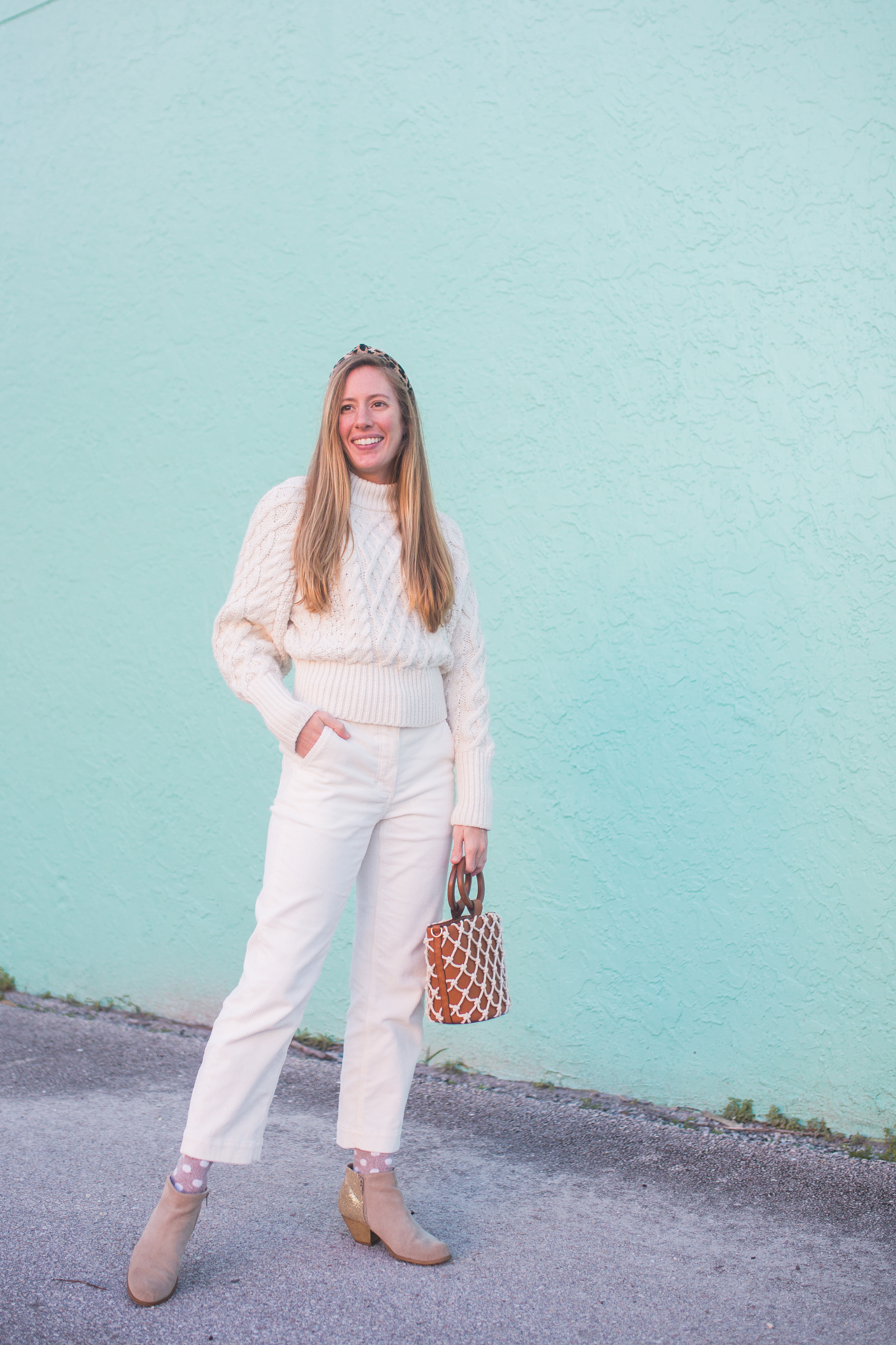 Erica Bunker  DIY Style! The Art of Cultivating a Stylish Wardrobe: Winter  White Corduroy Jeans!