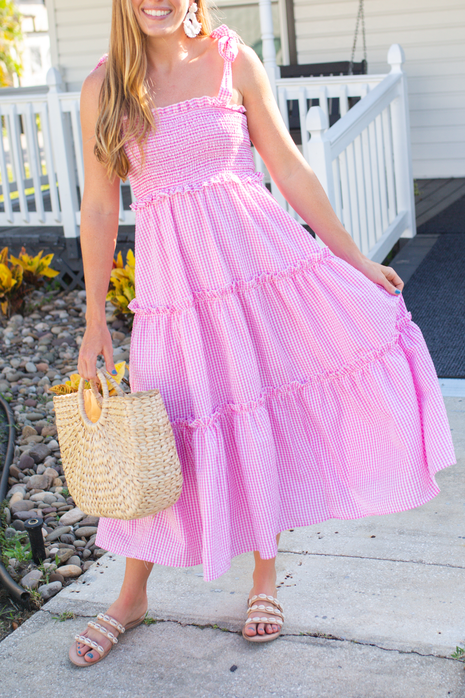 Pink shop summer dress