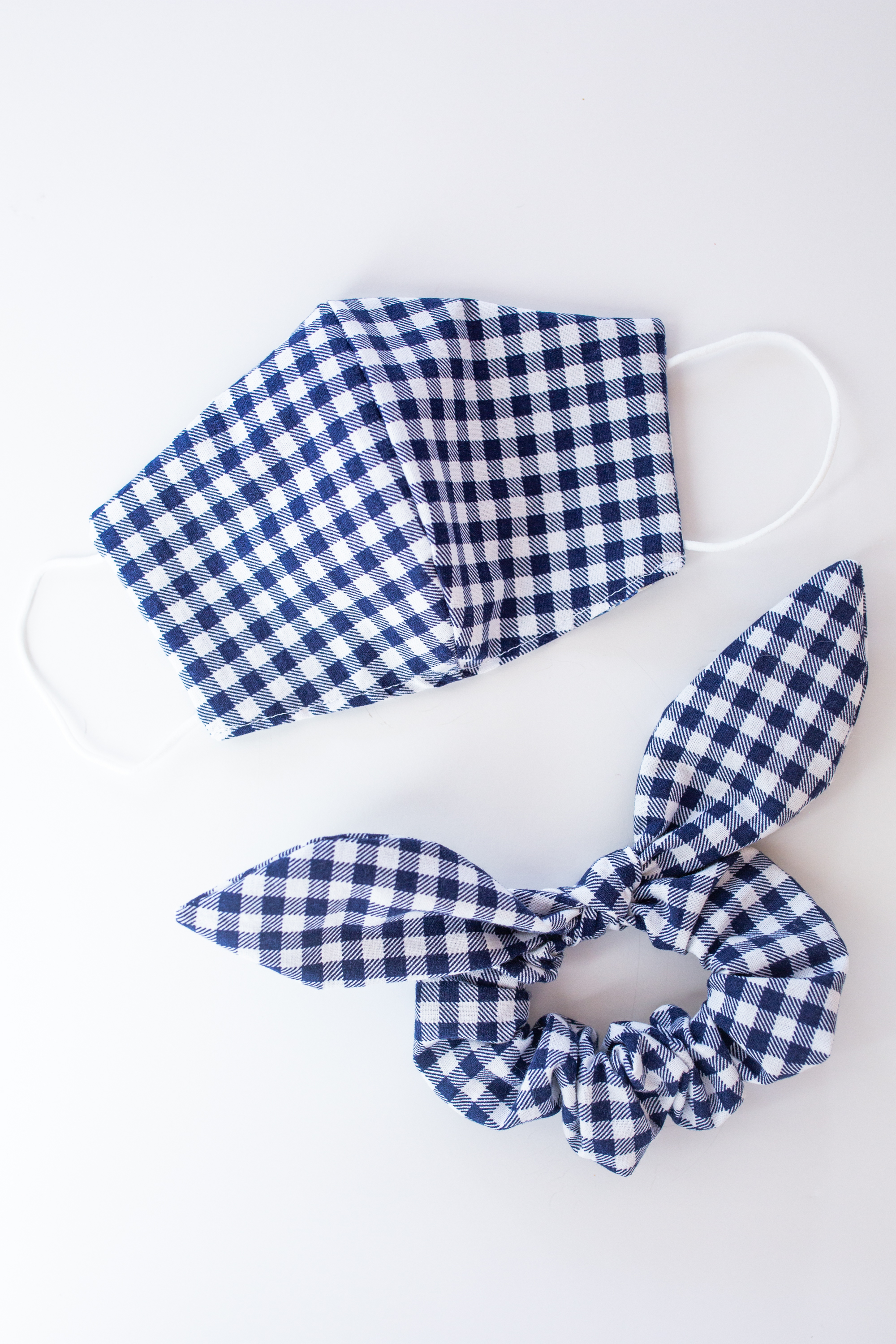 gingham face mask