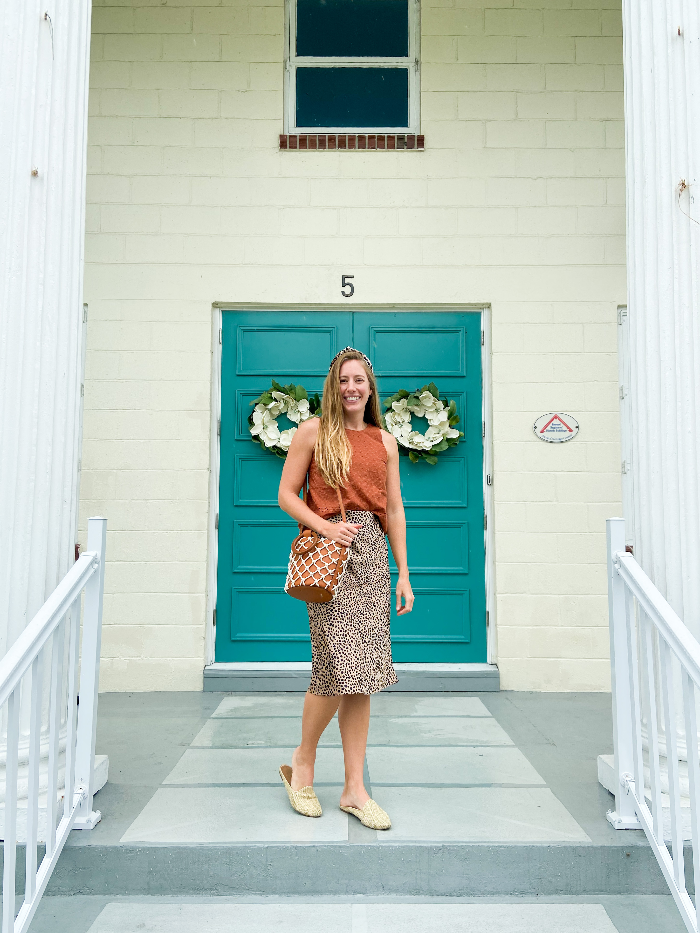 woman in top and dress