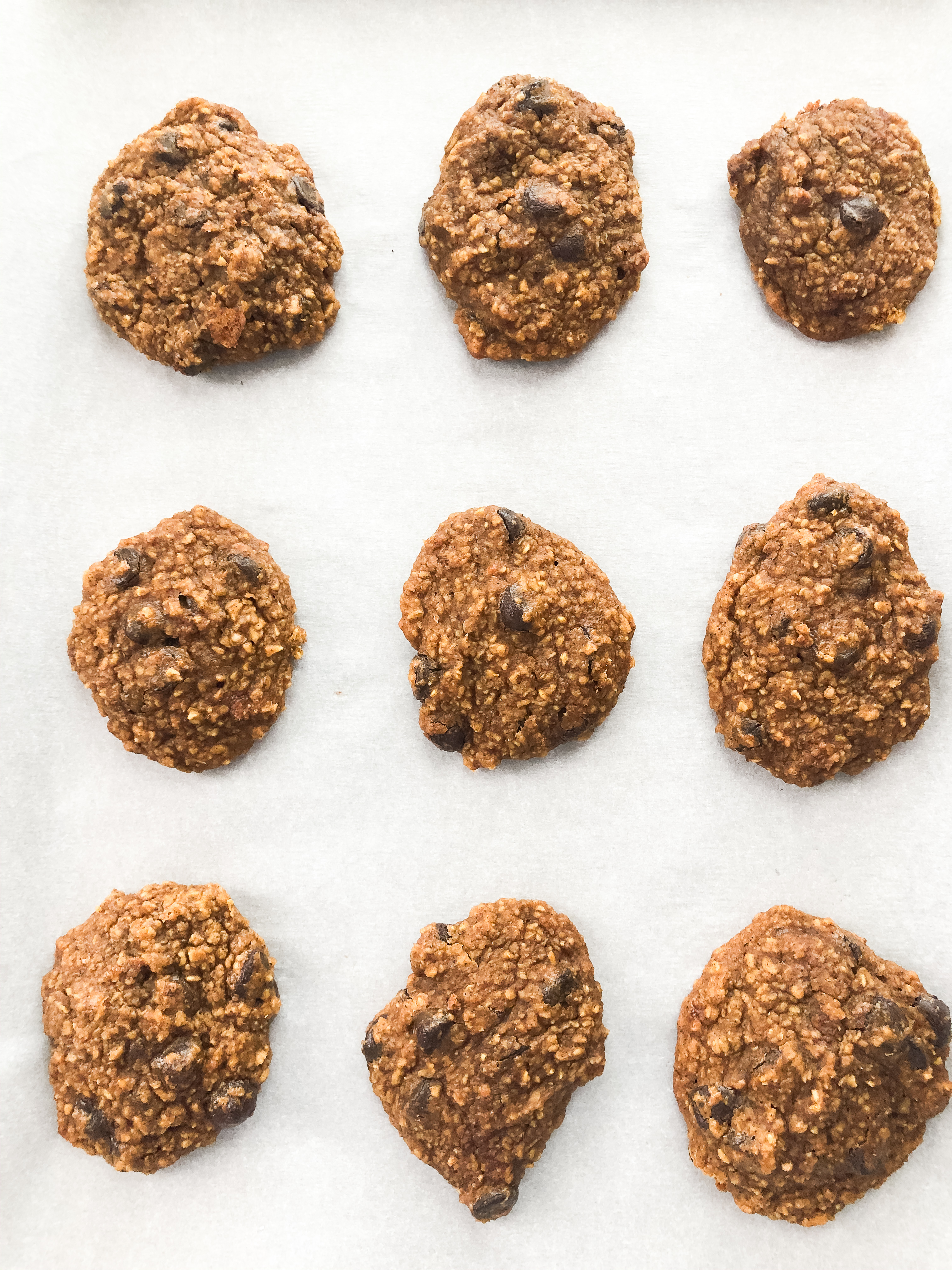 top view of cooked cookies from Pumpkin Cookie Recipe