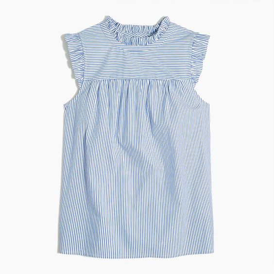 Ruffled Striped Top for Sunny Style Finds 
