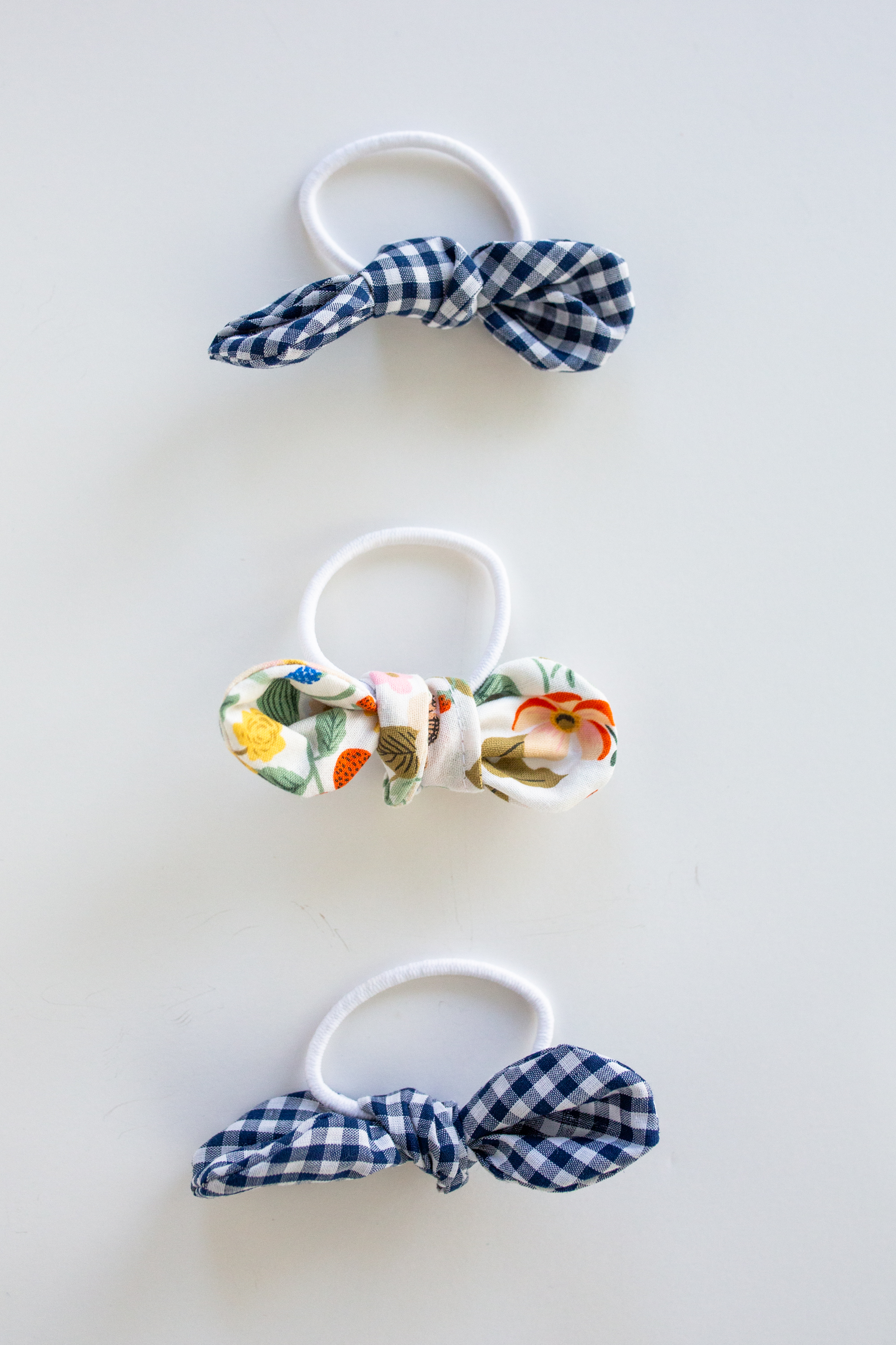 Handmade Christmas Gift Idea hair ties with prints 