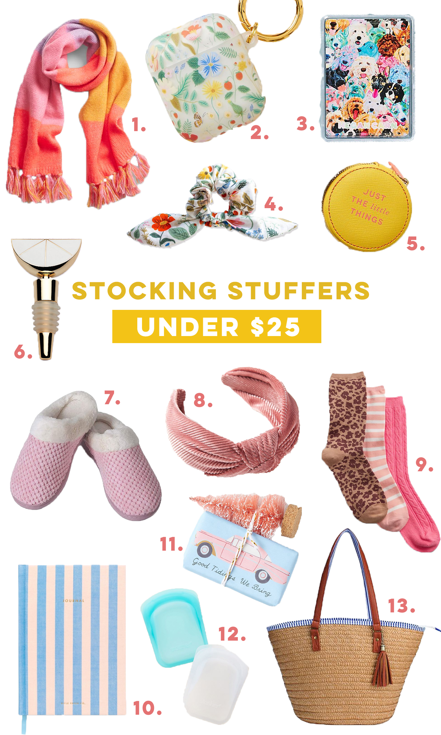 collage of Gift Ideas Under $25