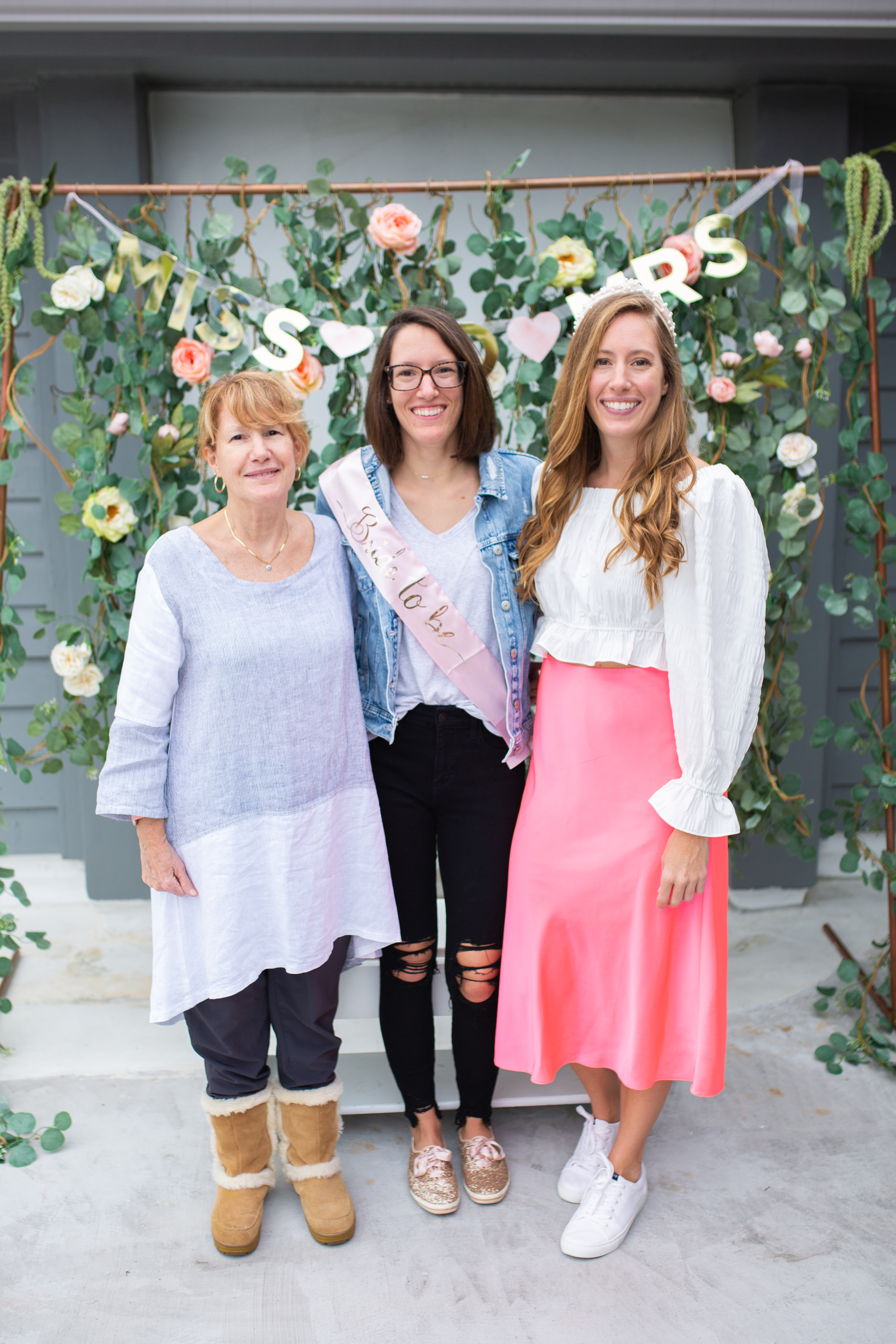 2020 recap three women in a bridal shower