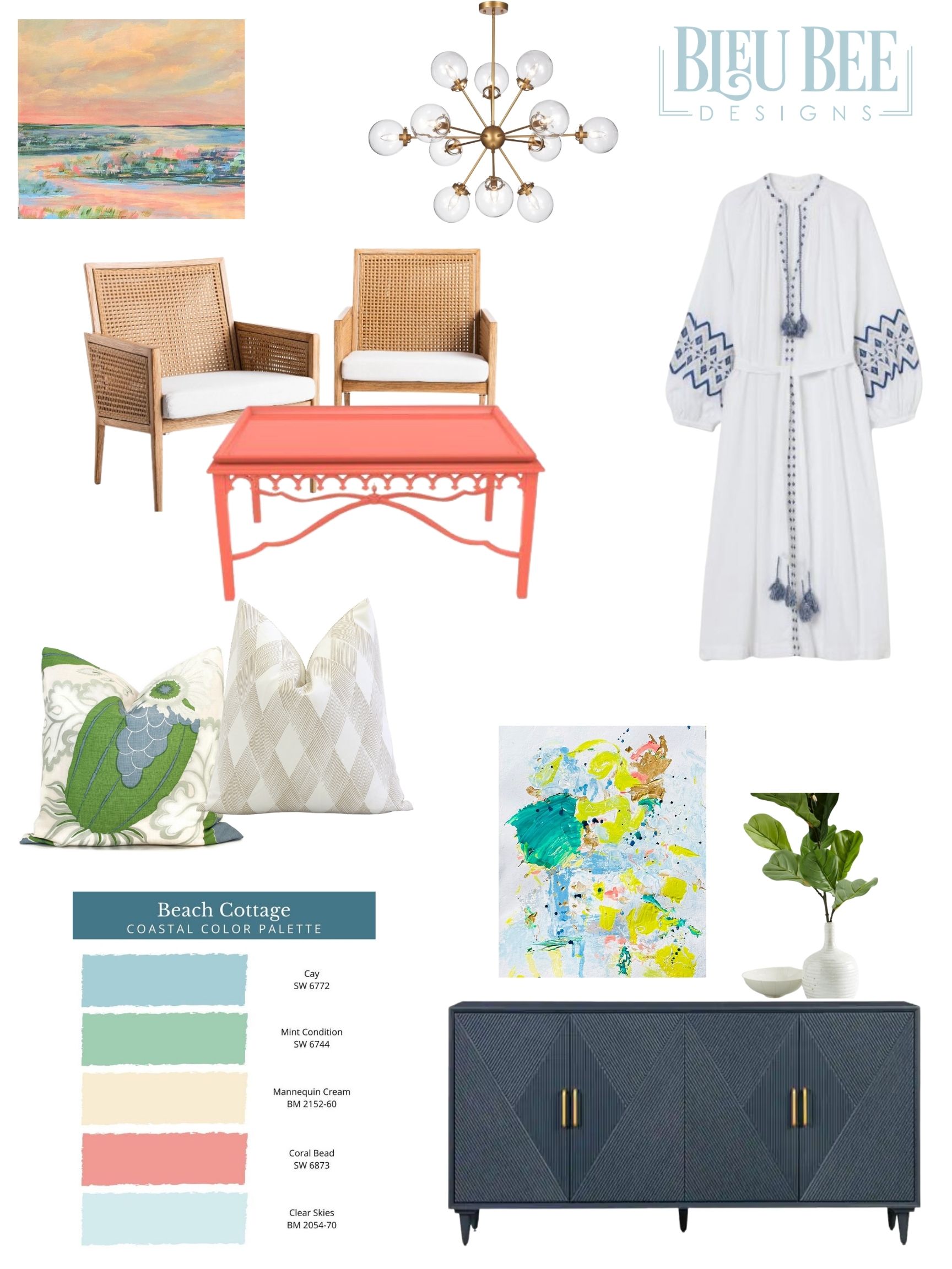 Coastal Style with Sunshine Style X Blue Bee Designs