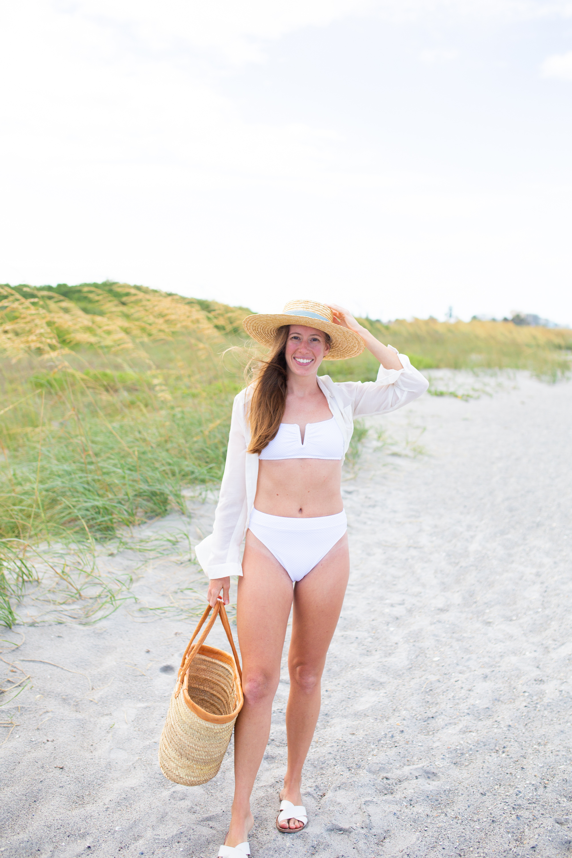 Two piece store white swimsuit