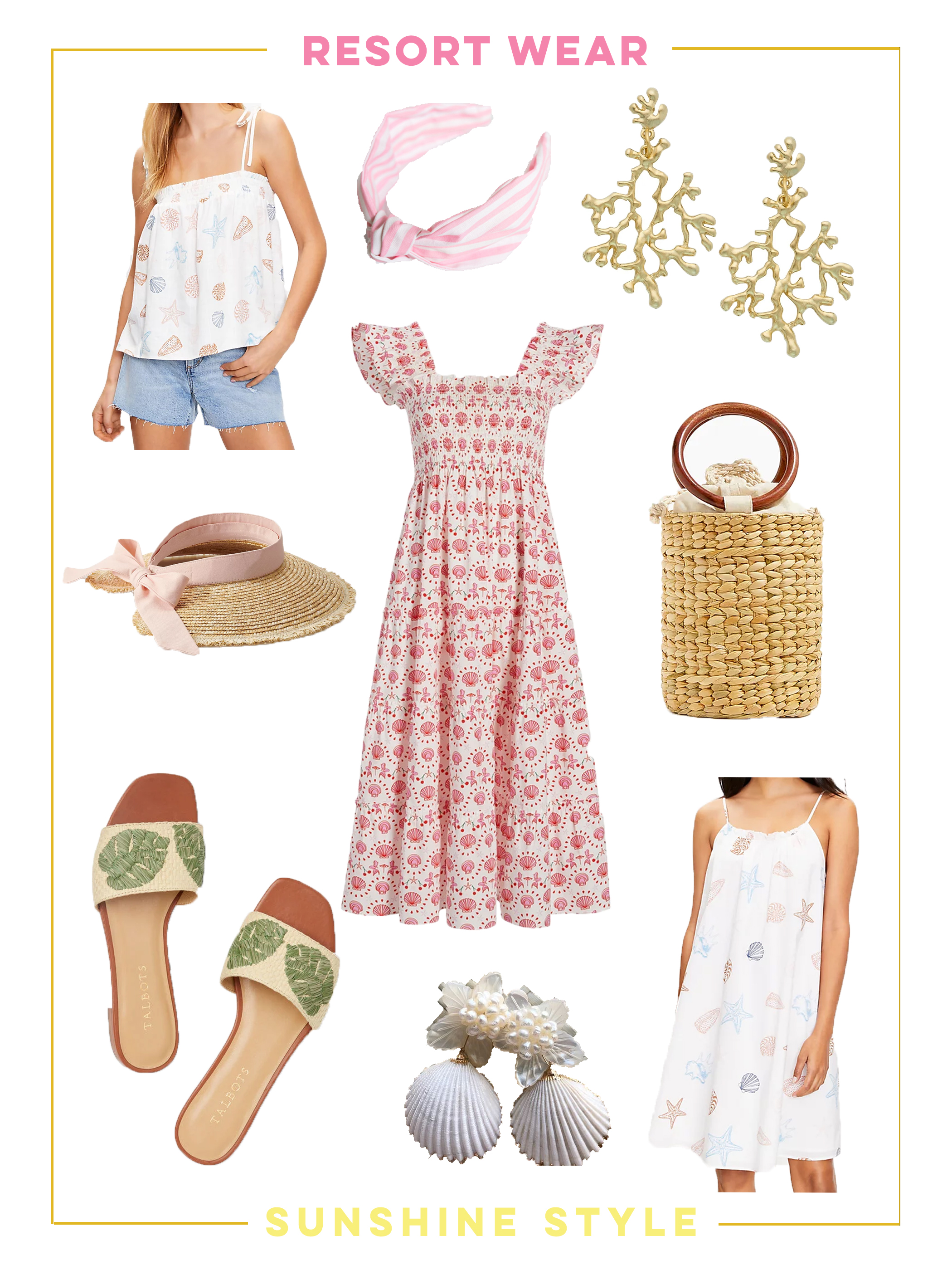 collage of Resort Wear Essentials