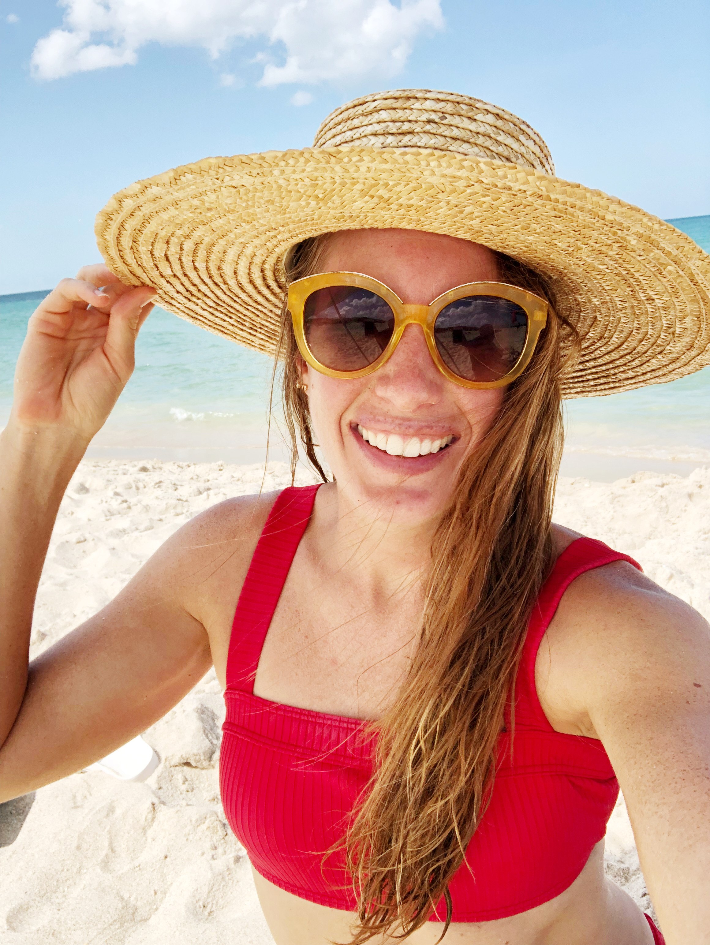 woman wearing red swimwear for Things That Brought Me Joy