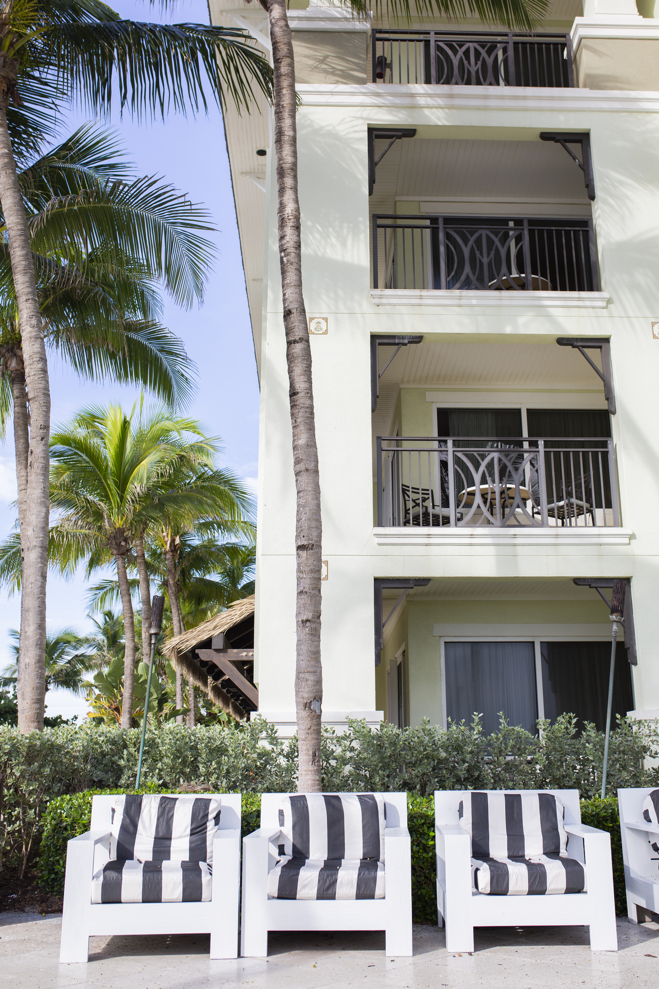 Exterior and chairs of the Kimpton Vero Beach Resort and Spa