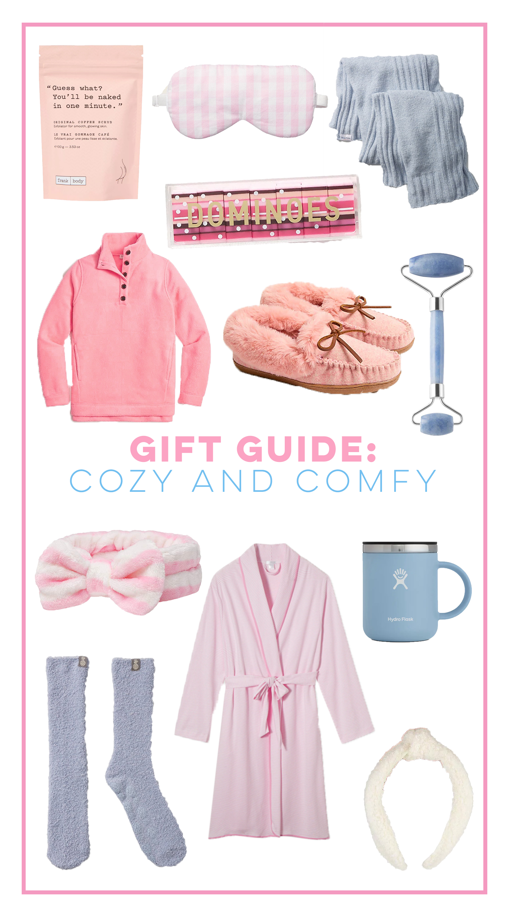 collage of Cozy and Comfy Gift Guide