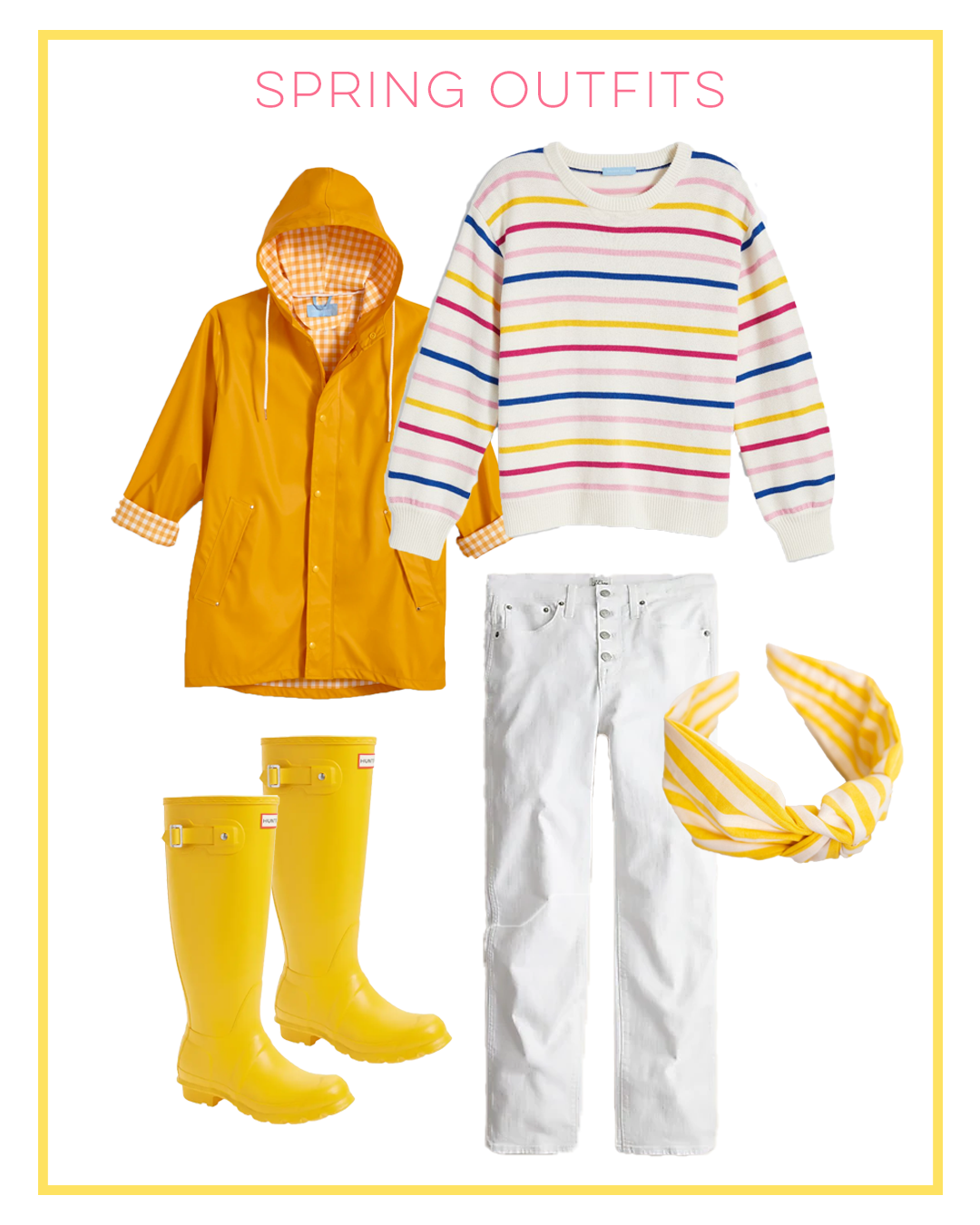 yellow and white Early Spring Outfit Ideas