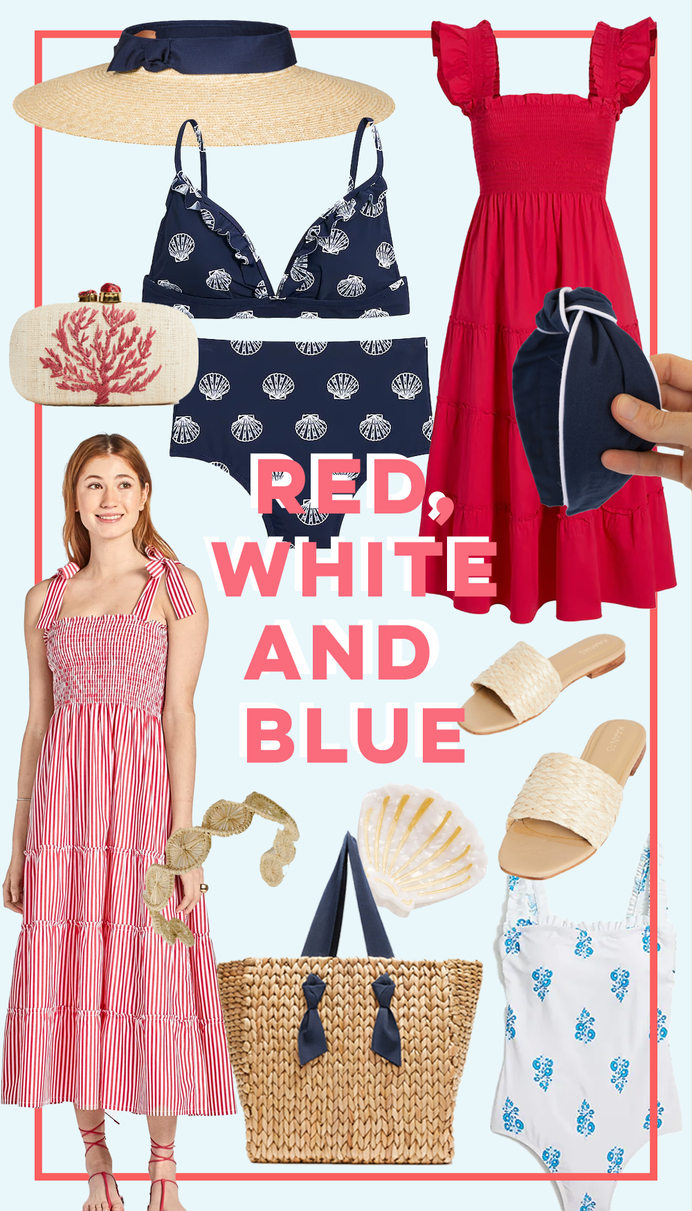 Red, White and Blue Forth of July Styles - Sunshine Style