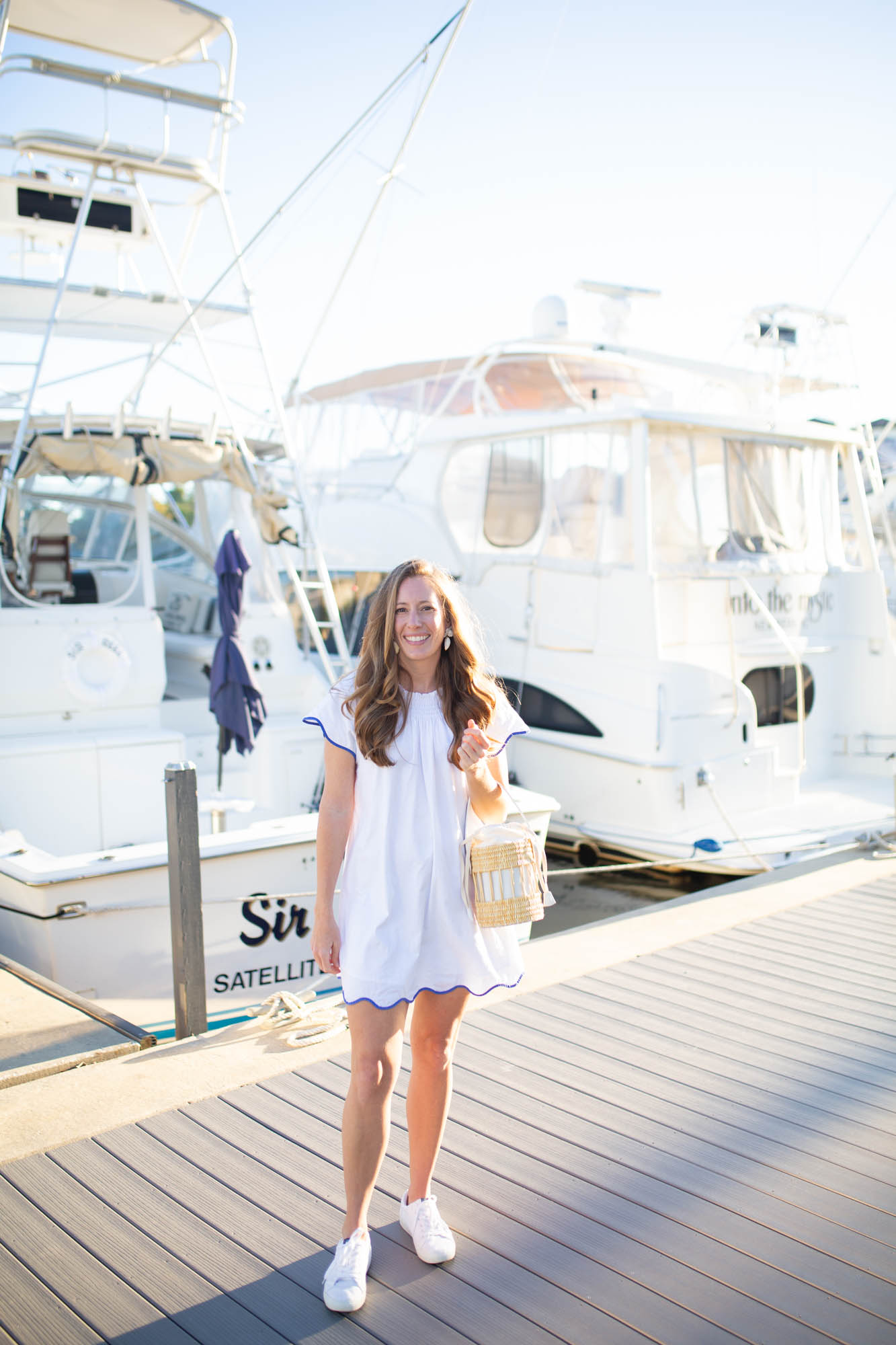 White best sale boat dress